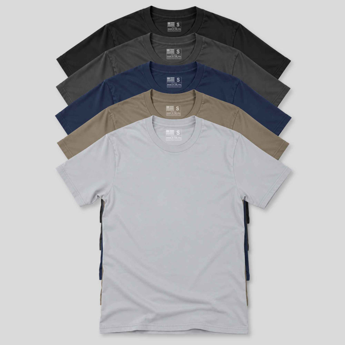 100 cotton 5 pack favorites Made USA T Shirts