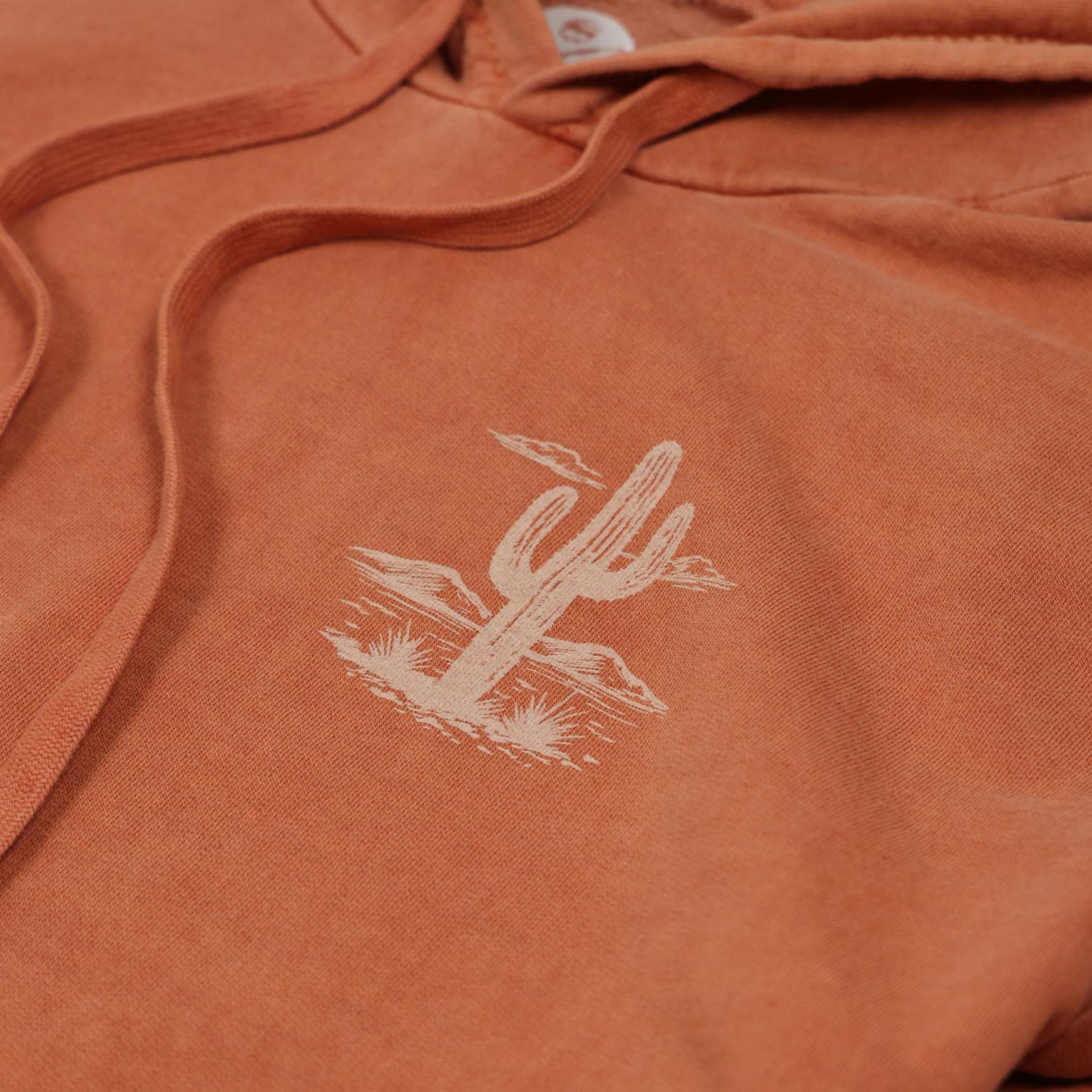 Women's Vintage Cotton Western Cactus Hoodie | Made In USA