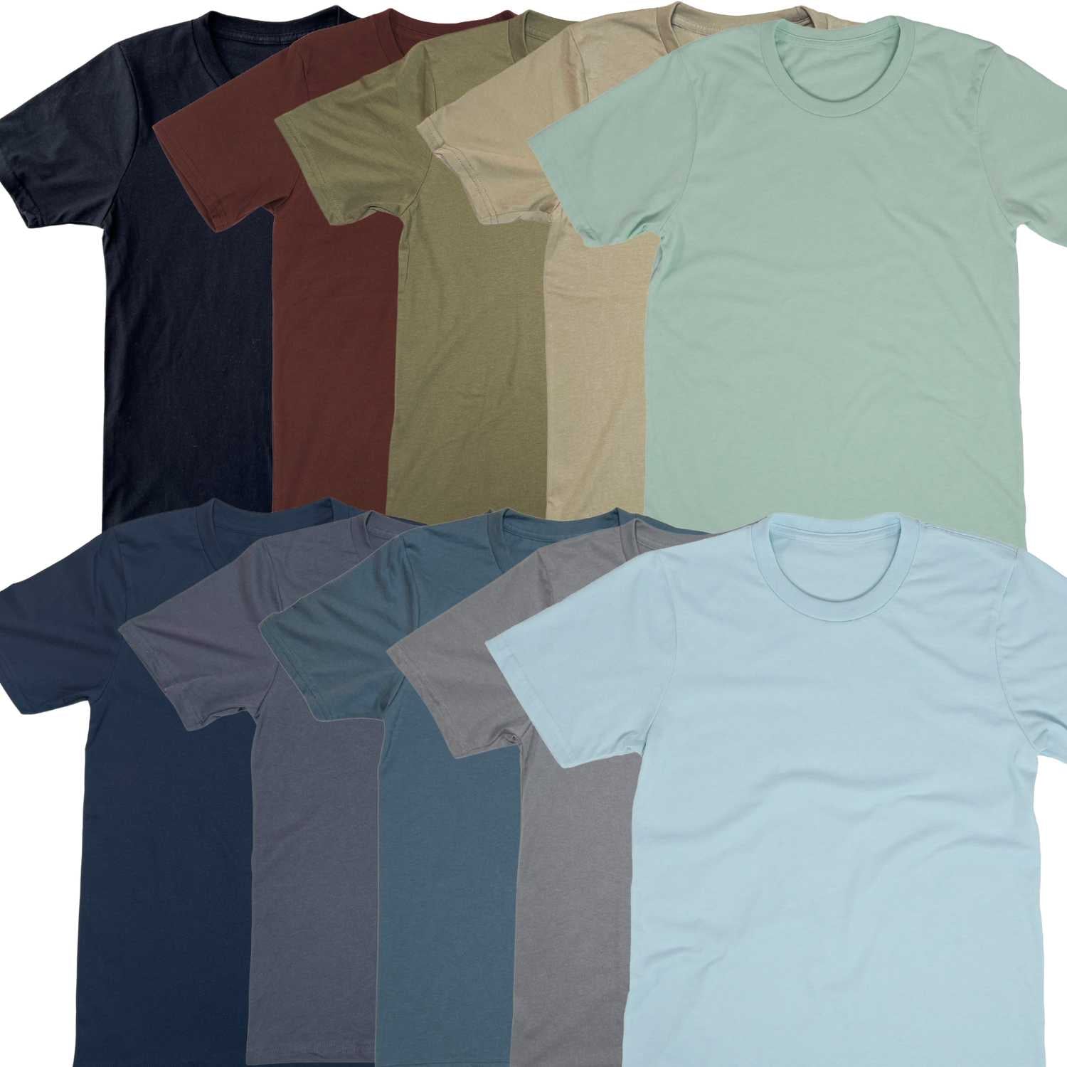 Basic T-Shirt Solid Color 10-Pack | Made in the USA