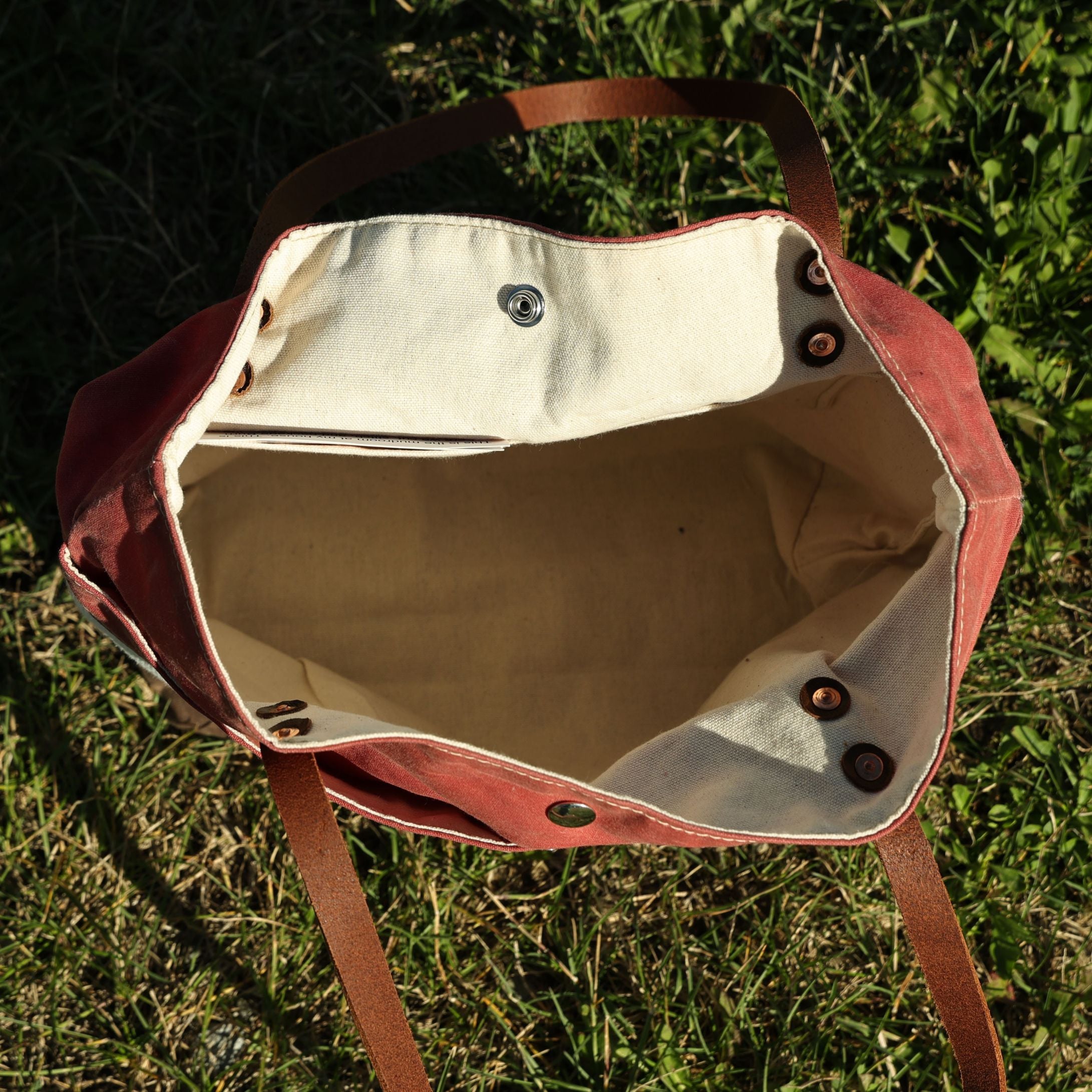 Large Nautical Red Patriotic Handbag - Made in USA Burn Bags