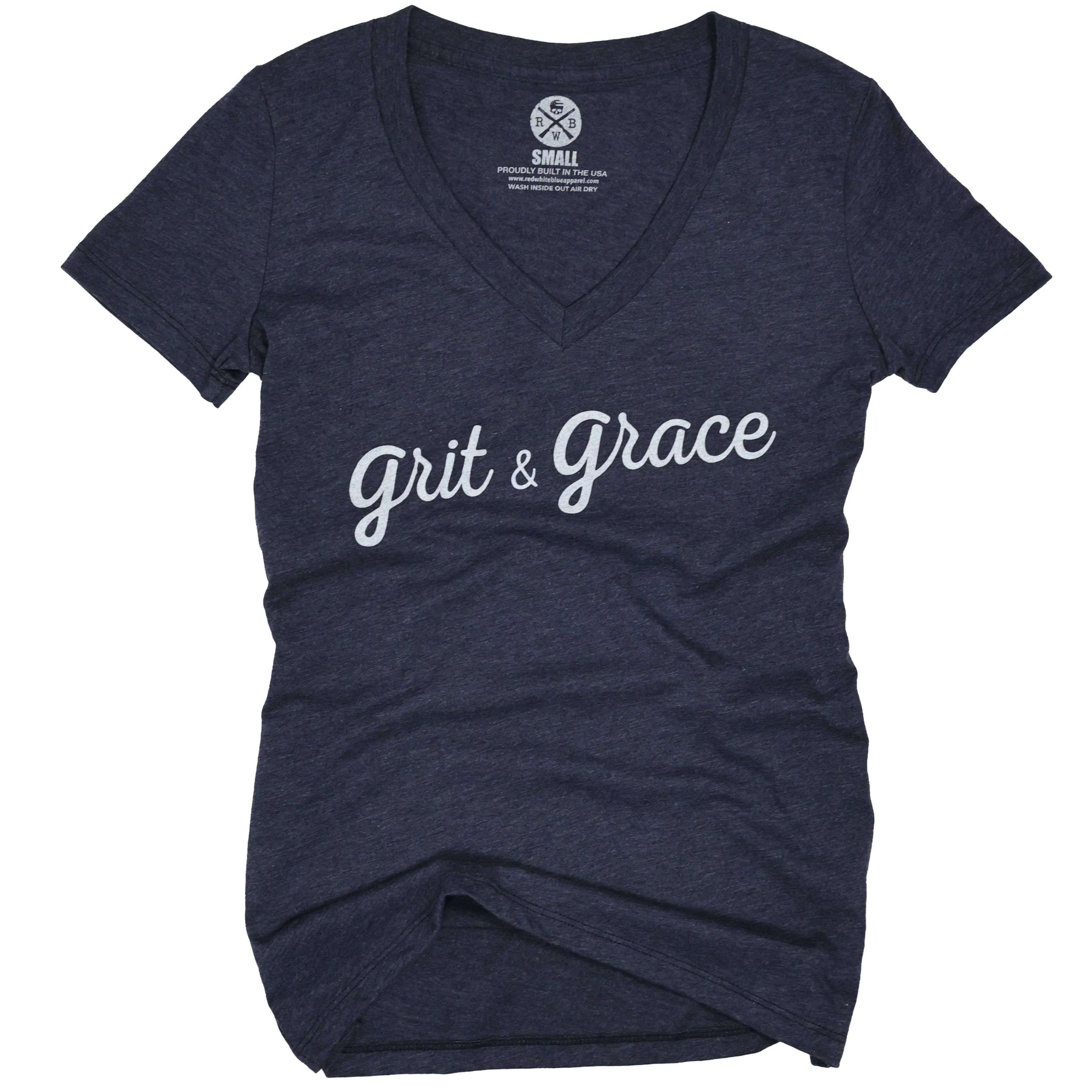Women's Grit & Grace Patriotic V-Neck T Shirt