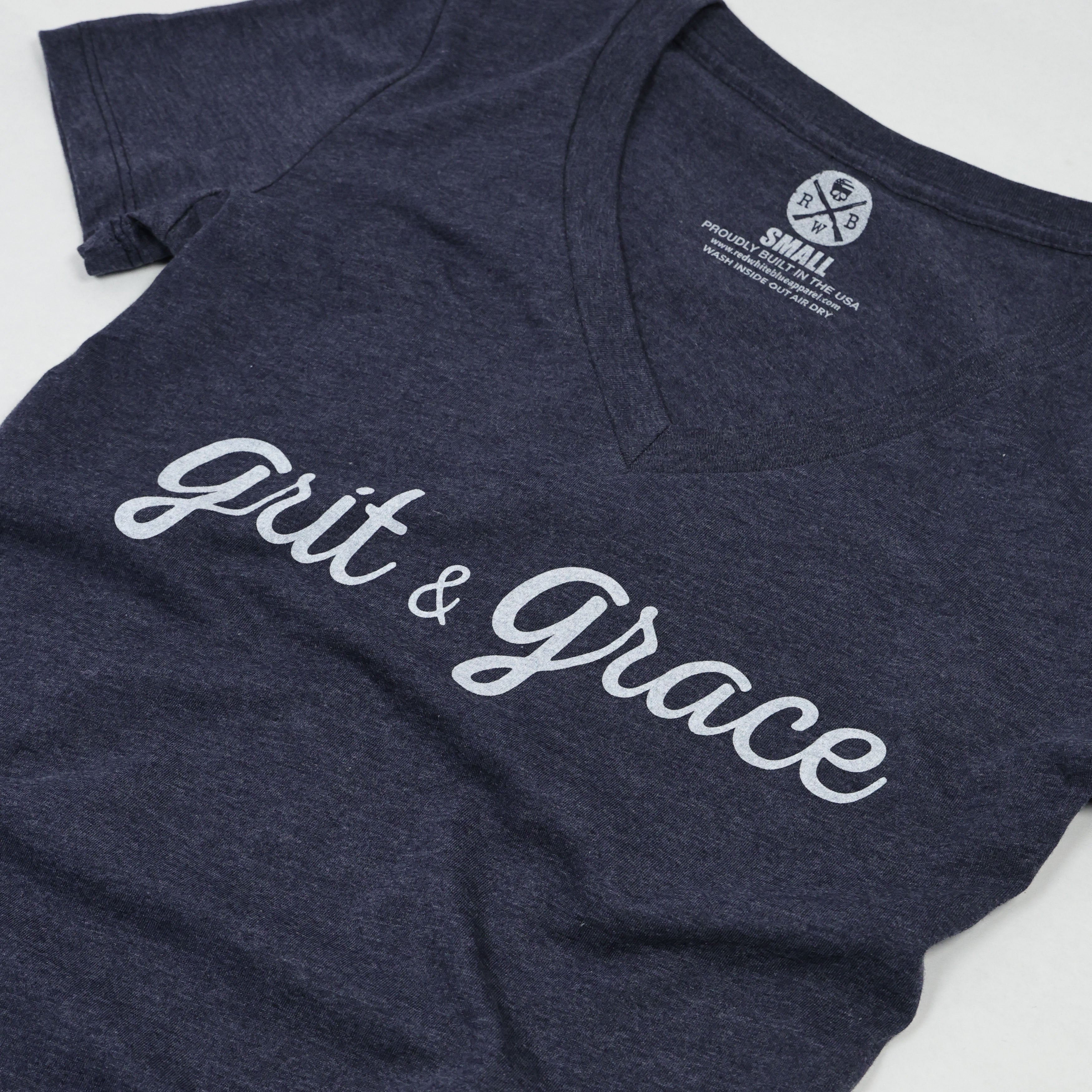 Women's Grit & Grace Patriotic V-Neck T Shirt