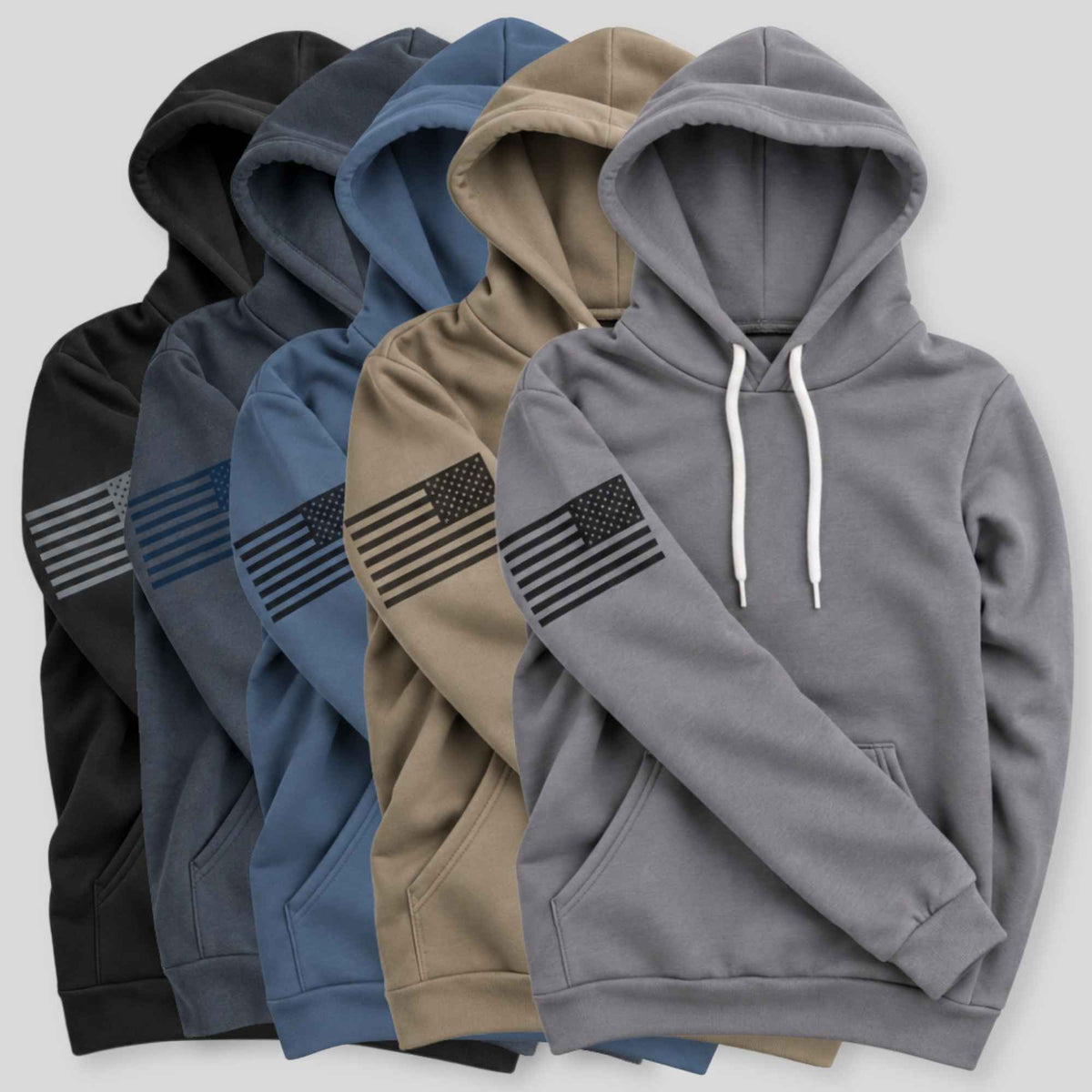 American Flag Hooded Sweatshirt | 5 Pack