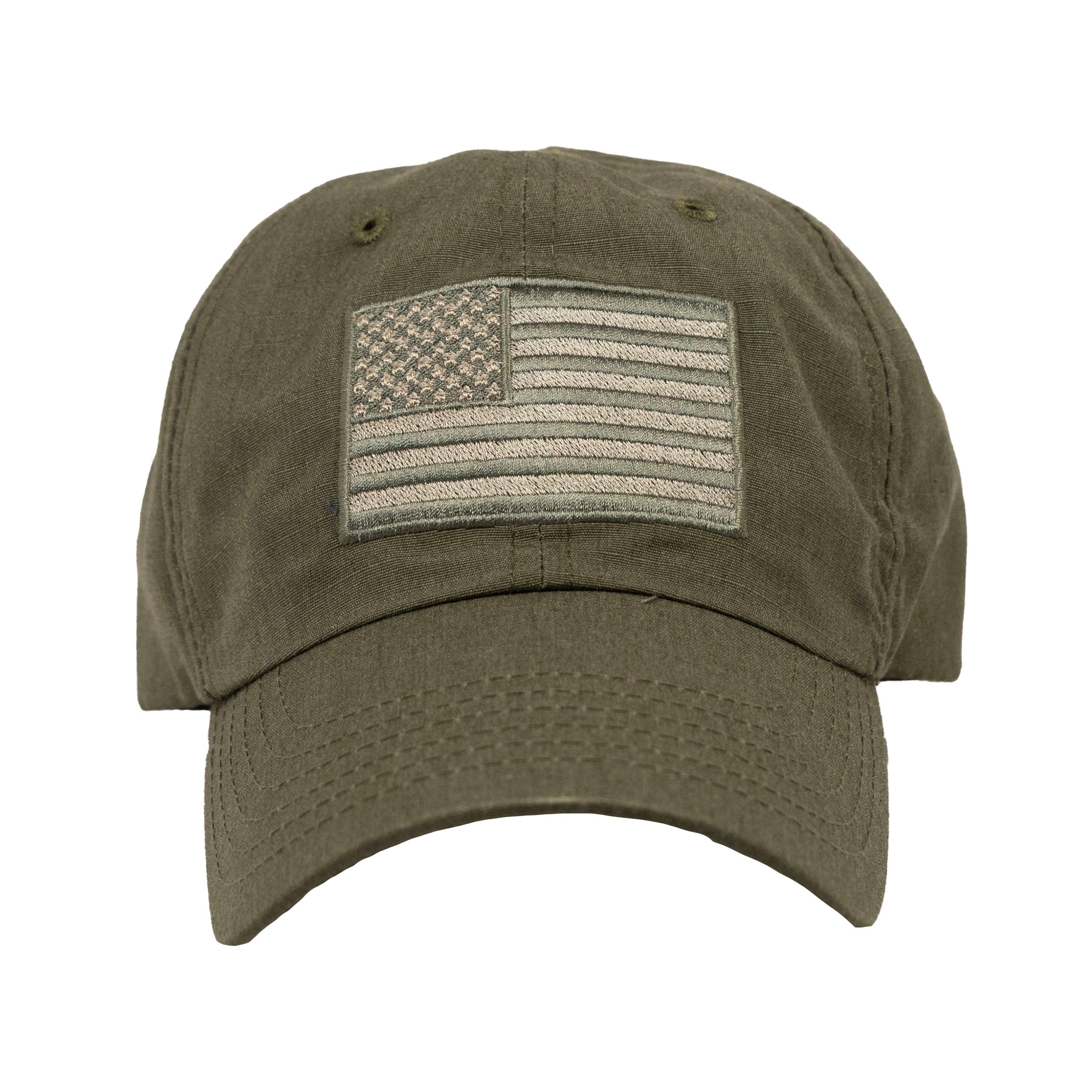 American Flag Ranger Green Full Fabric Ripstop Range Hat