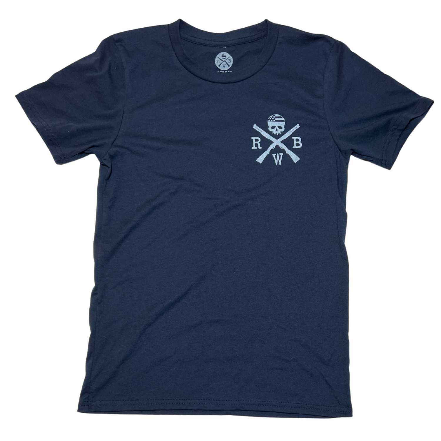 Navy American Flag T Shirt | Made In USA