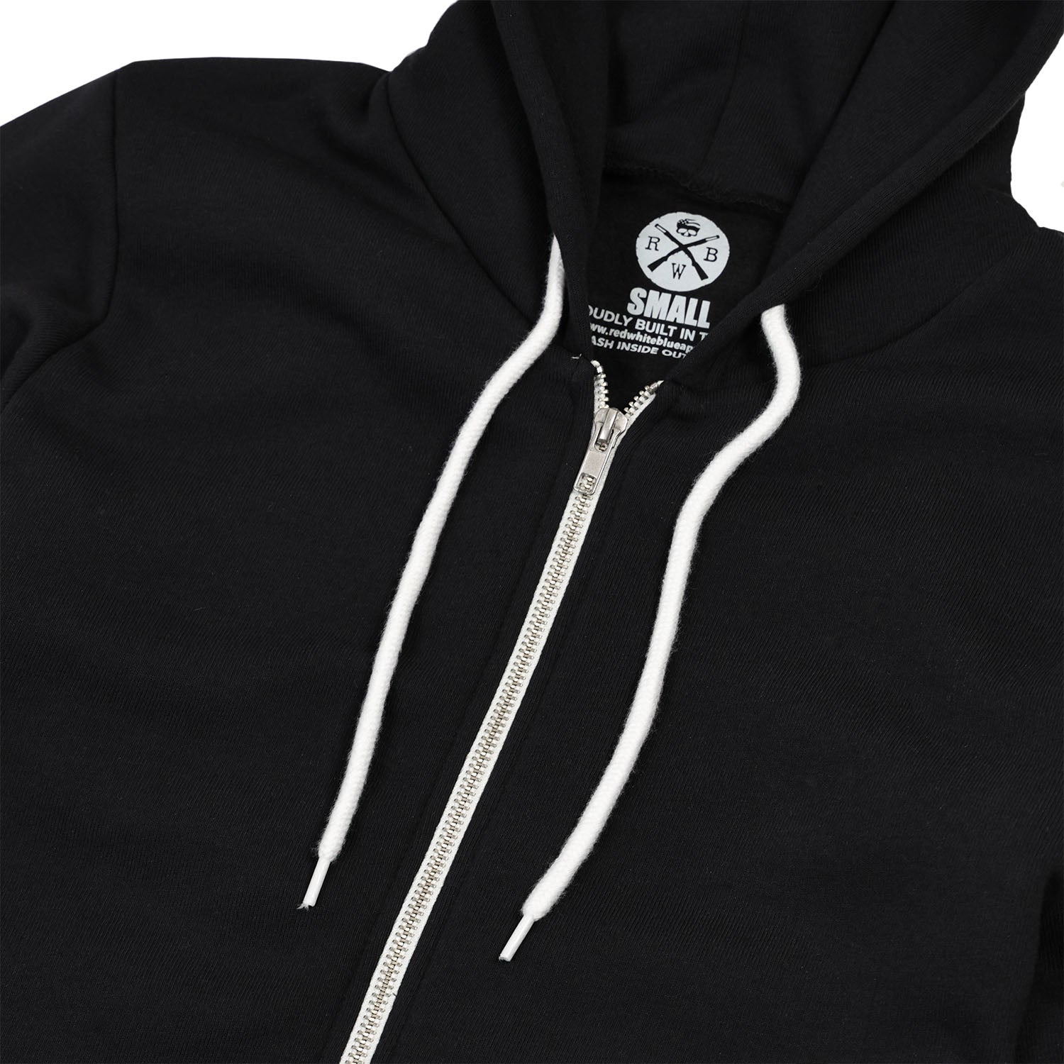 zip up hoodie black RWB