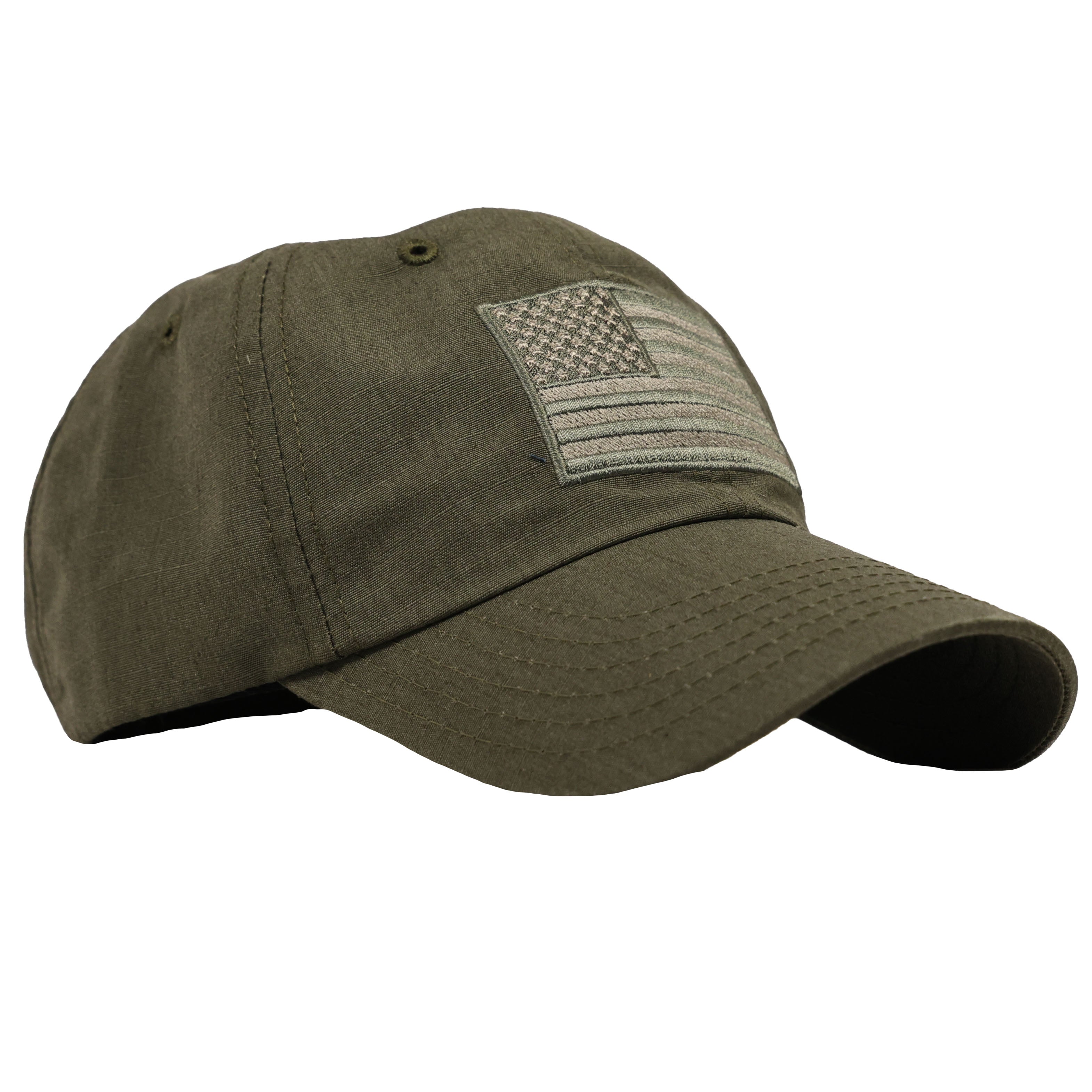 American Flag Ranger Green Full Fabric Ripstop Range Hat