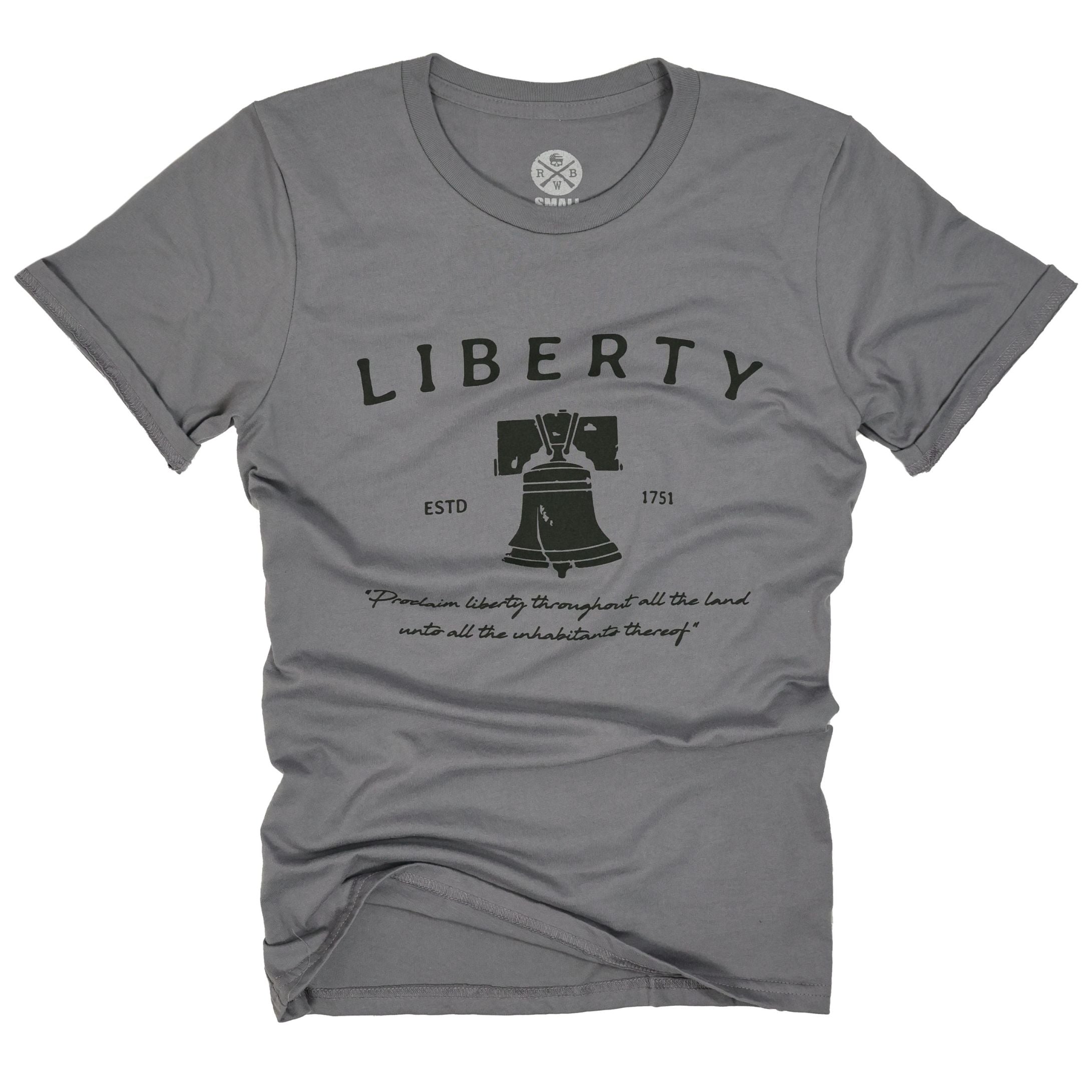 Grey liberty bell shirt