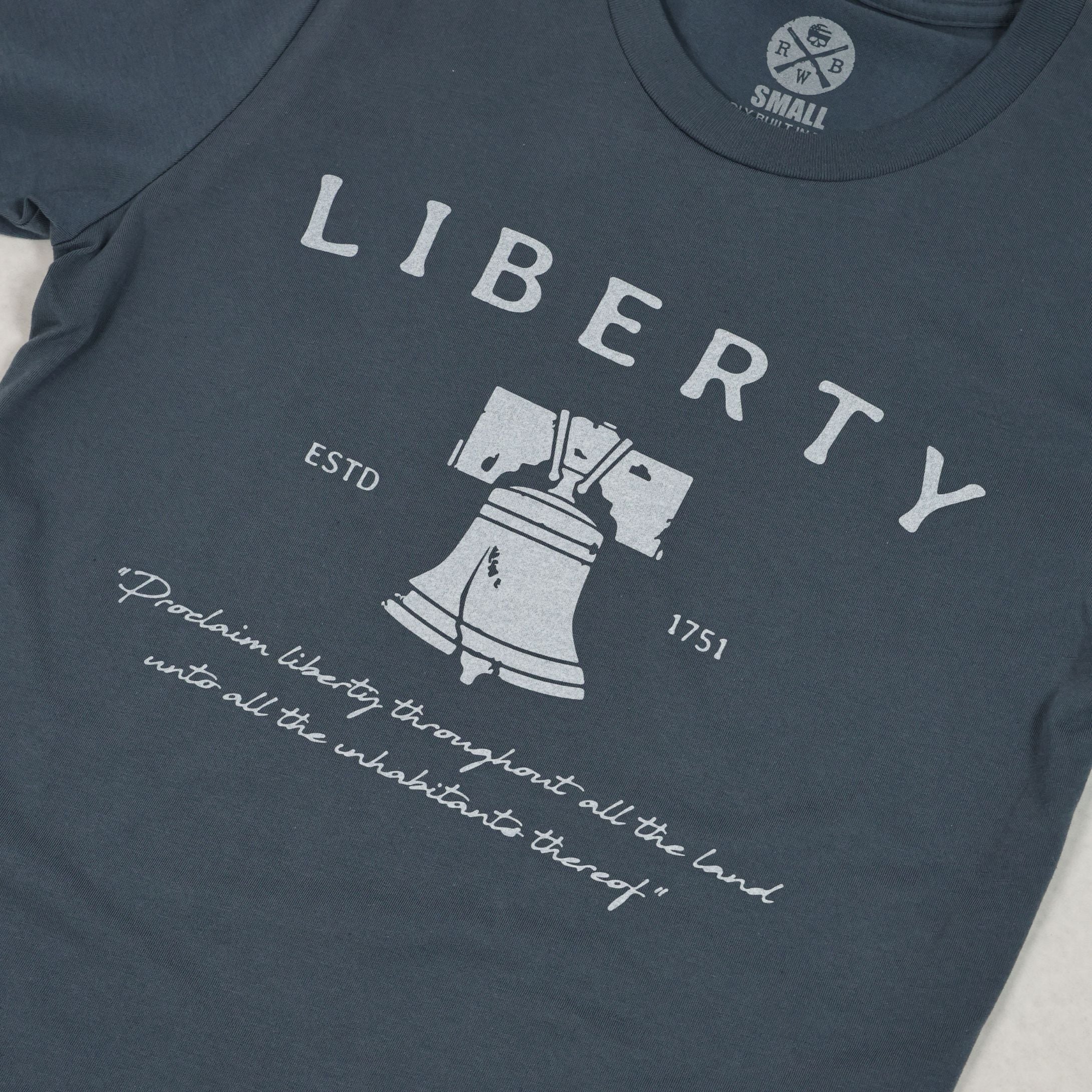Sea blue liberty bell shirt