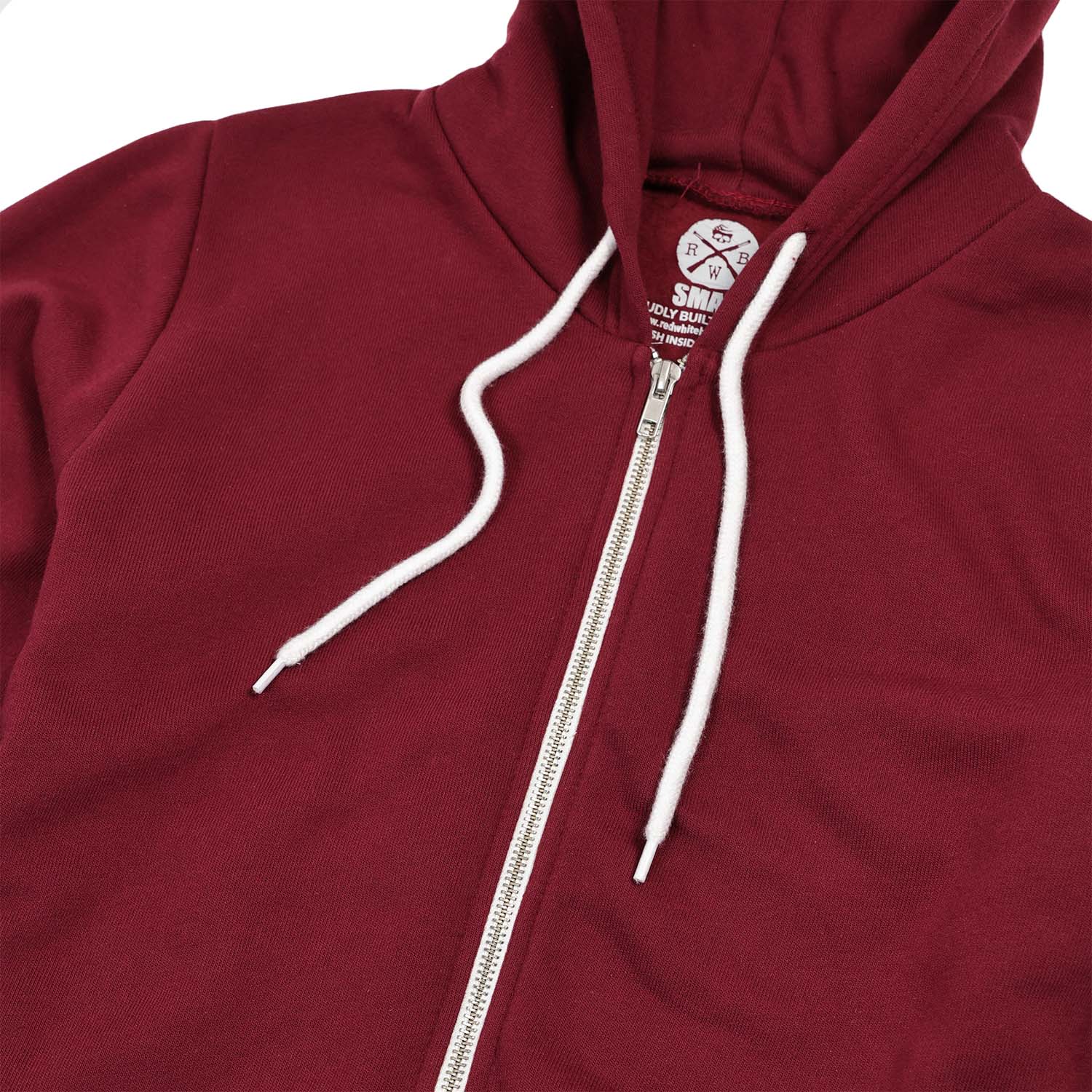 zip up hoodie made in usa brick