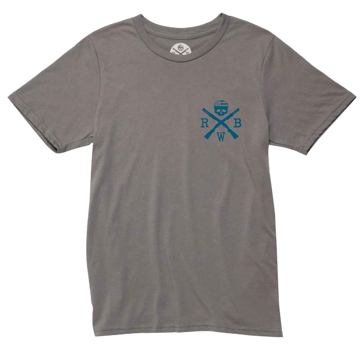 Men's 50/50 poly cotton moultrie flag blue and grey
