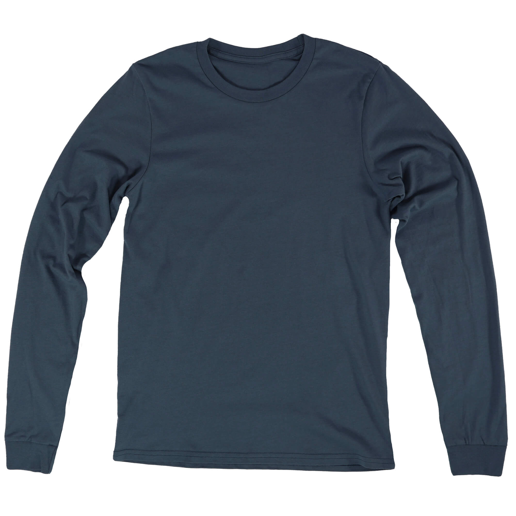American-Made Cotton Long-Sleeve Shirt | Sea Blue