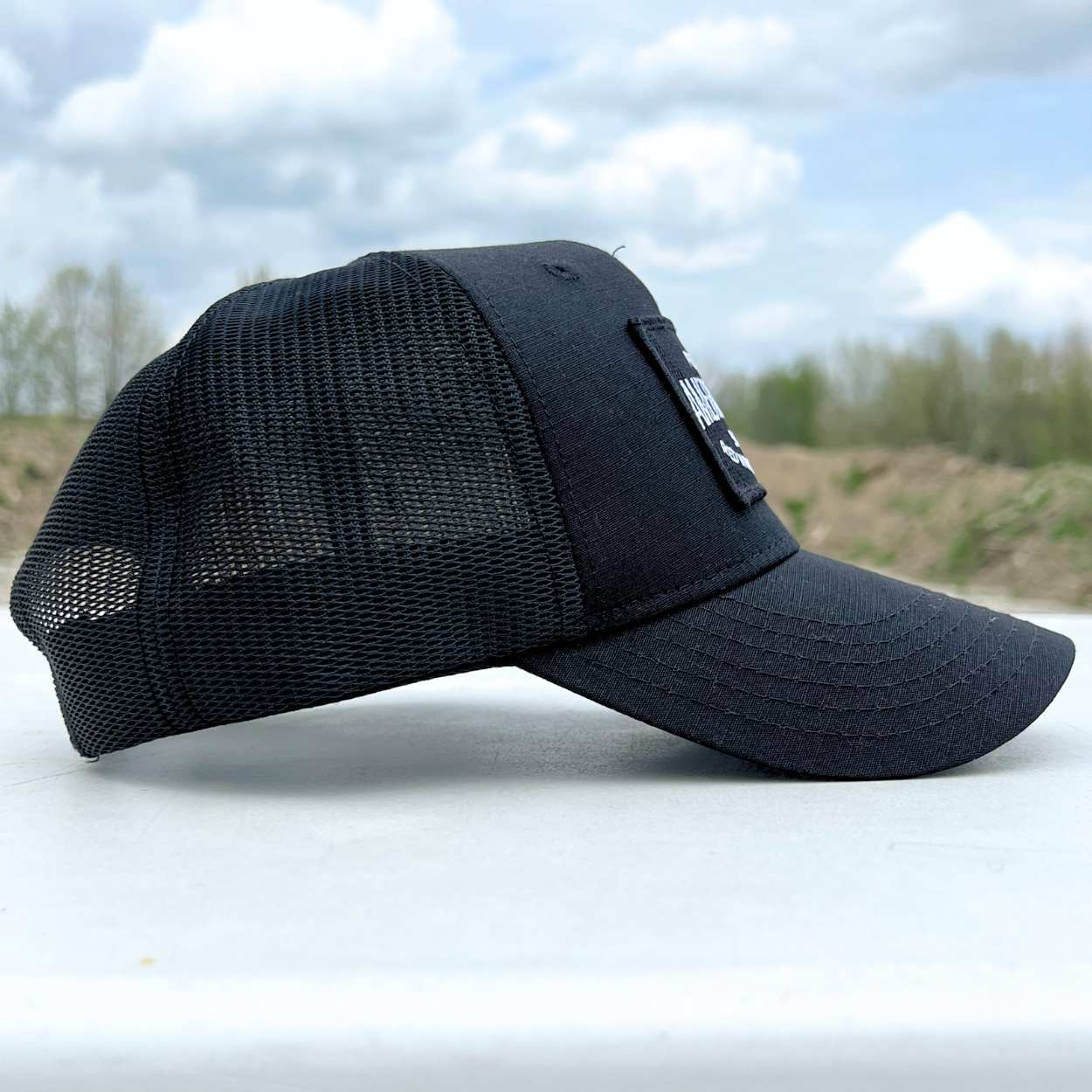 American Made Trucker Hat | Blacked Out