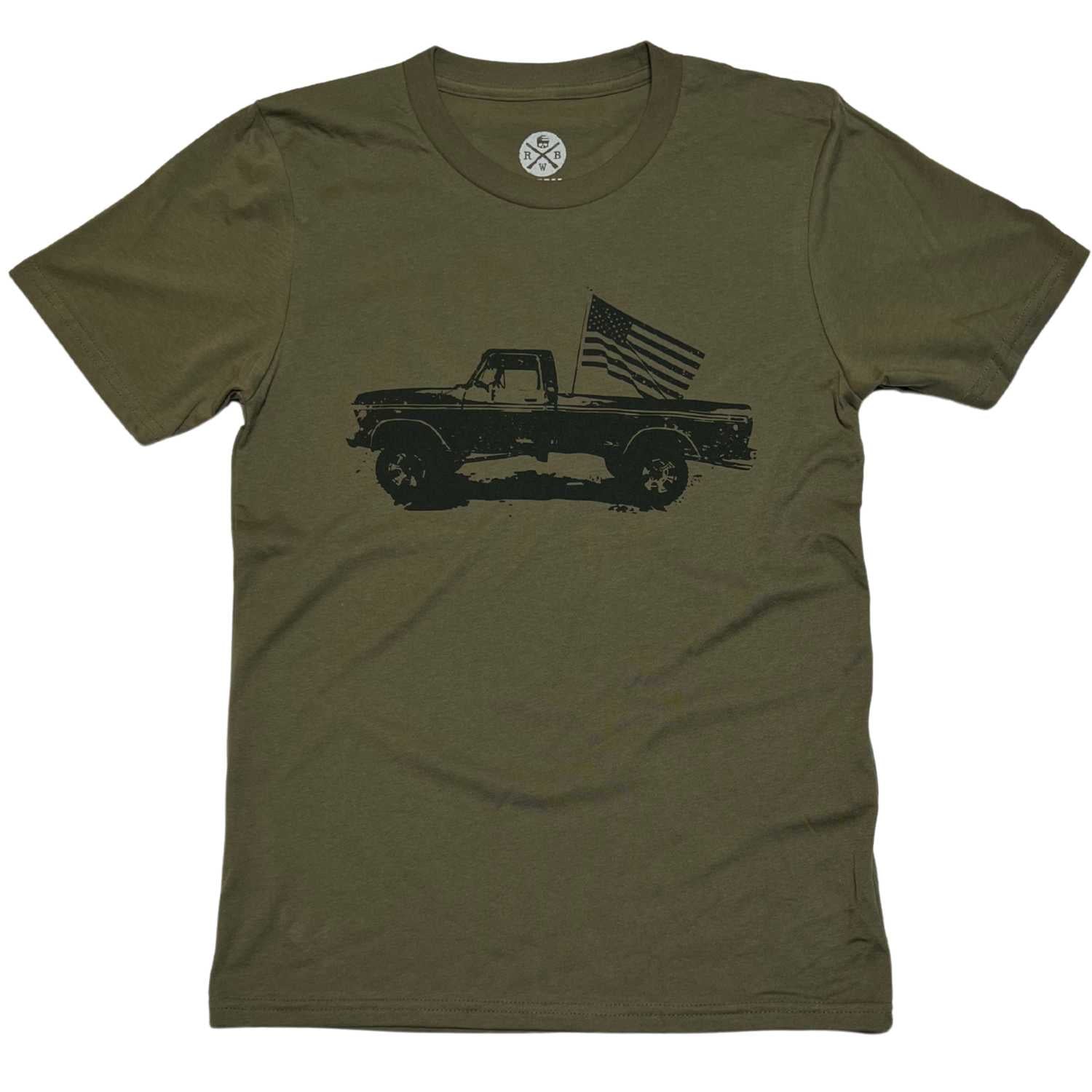 Men's Classic American Flag Truck T-Shirt