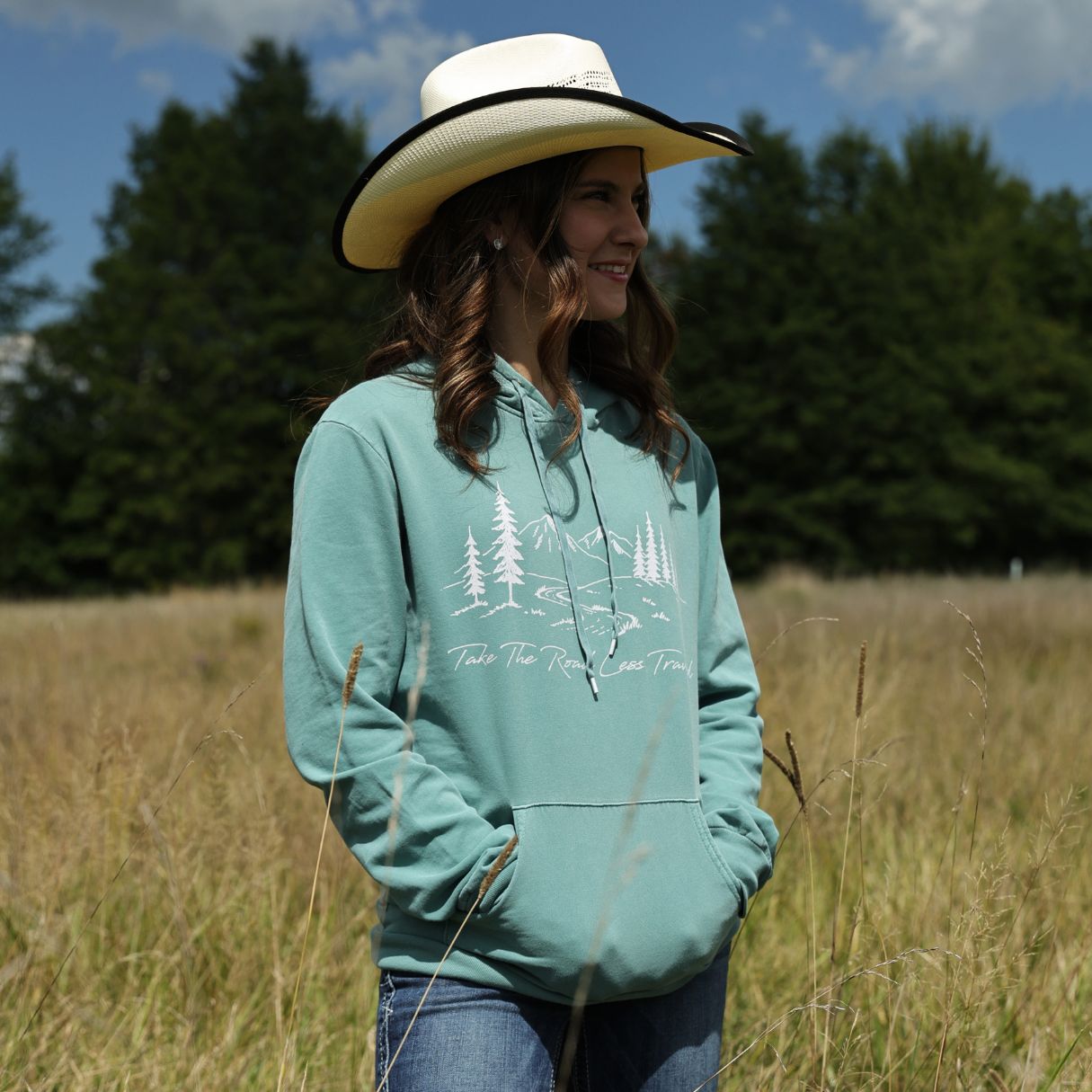 Women's Road Less Traveled Hooded Sweatshirt | Vintage Cotton