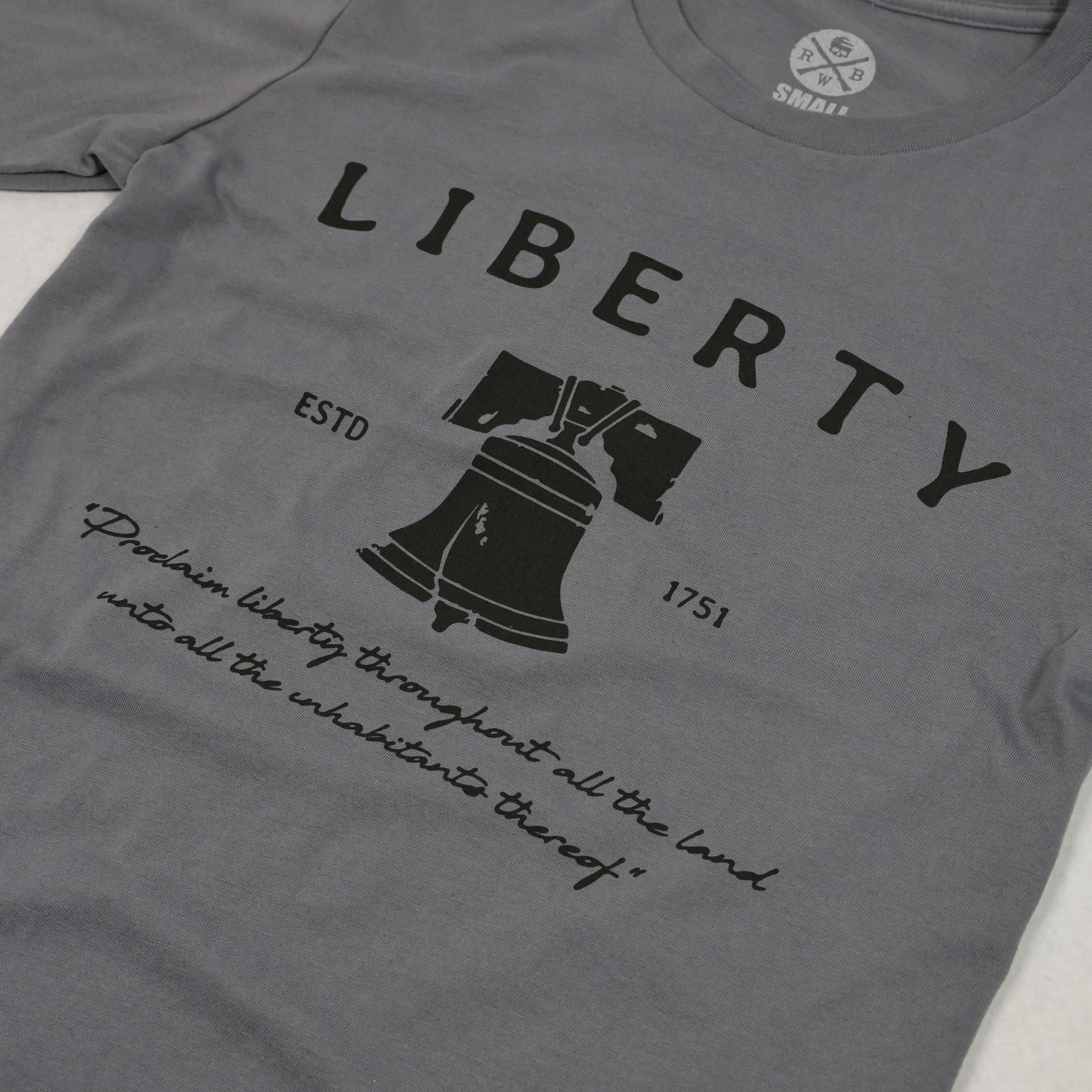 Grey liberty bell shirt