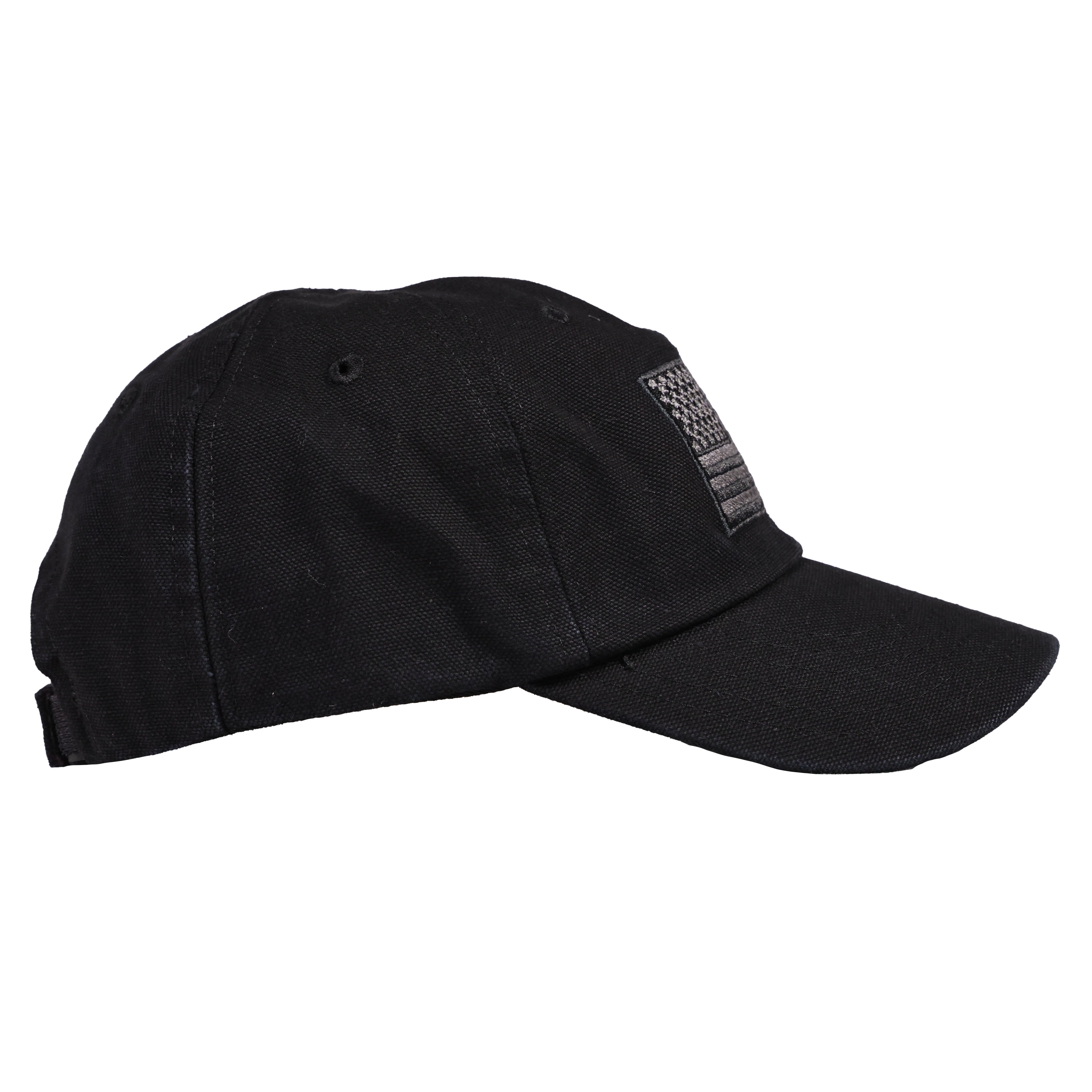 Black Heavyweight Ranch Hat Side View Made USA