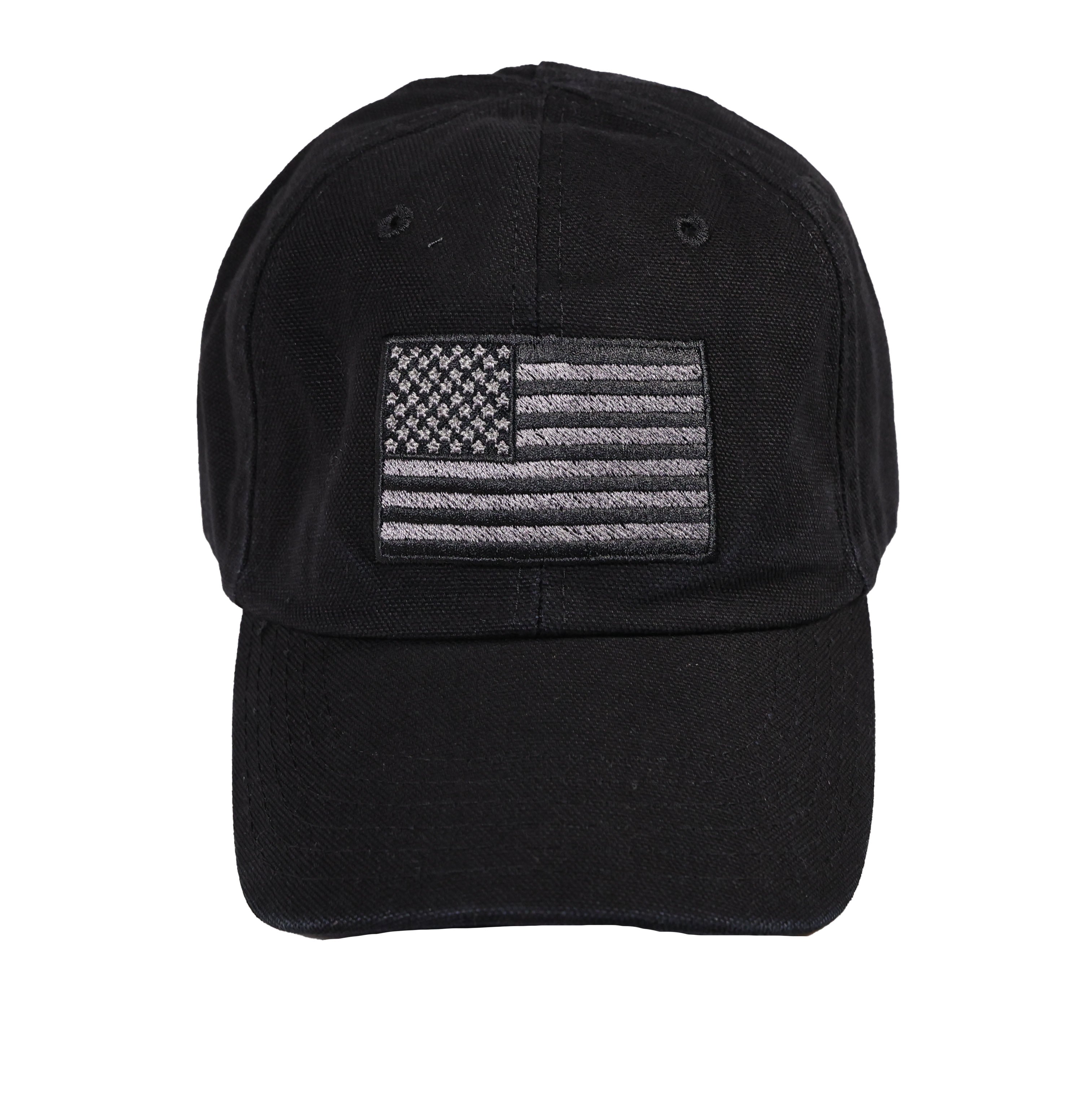 American Flag Black Heavyweight Ranch Hat Made In USA