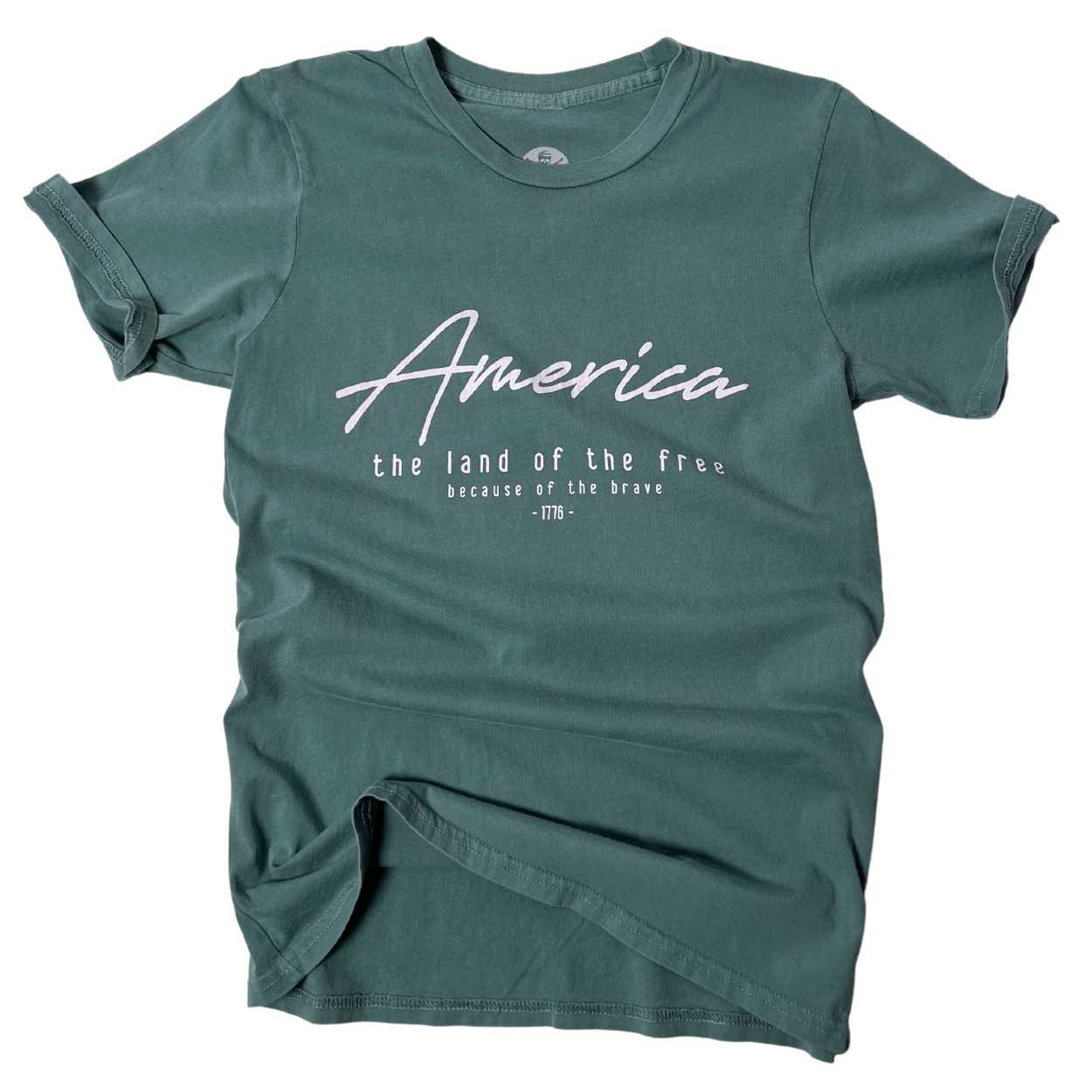 Women's Land of the Free T-Shirt American-Made - Main Image