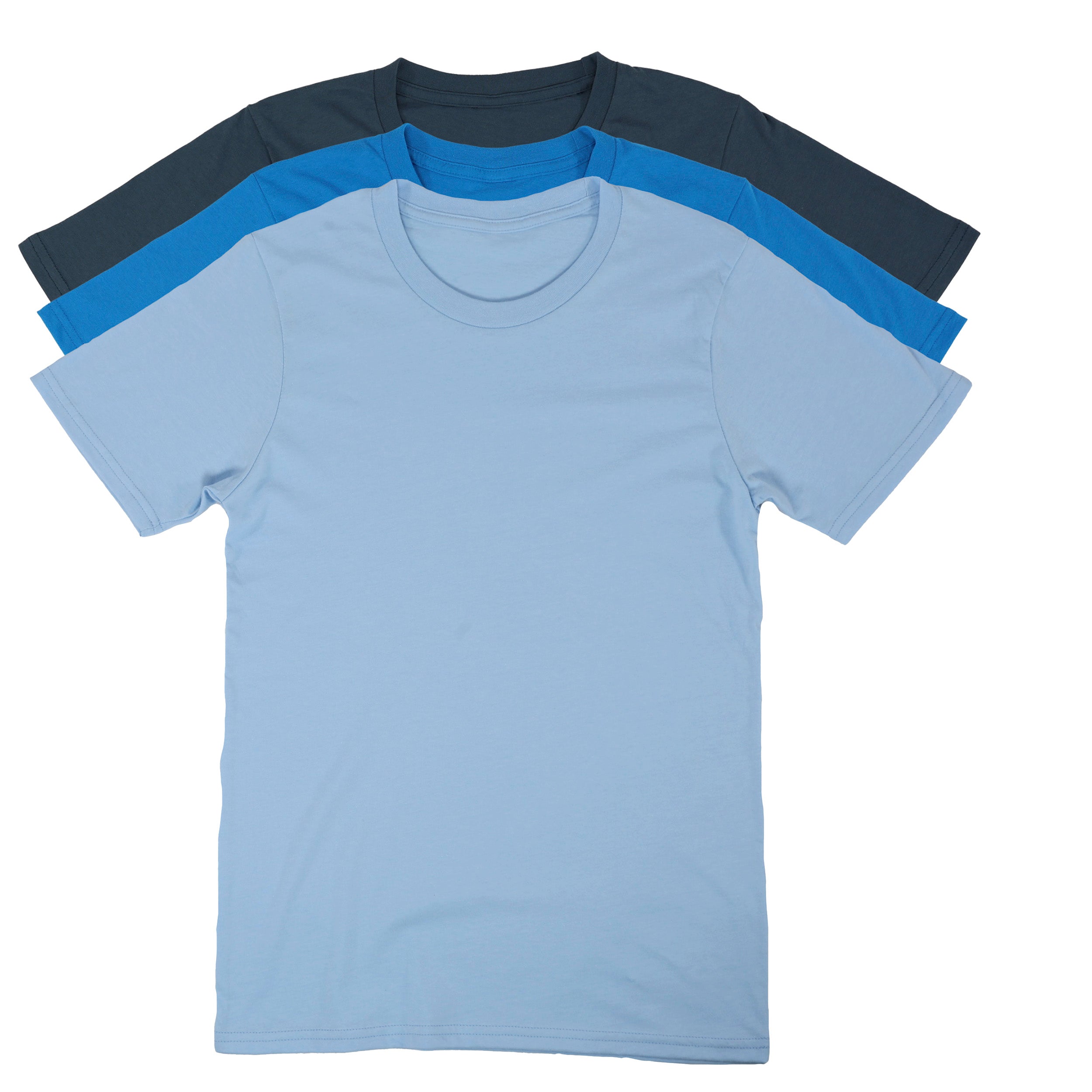 Basic Cotton T-Shirt Blue Pack | Made in USA