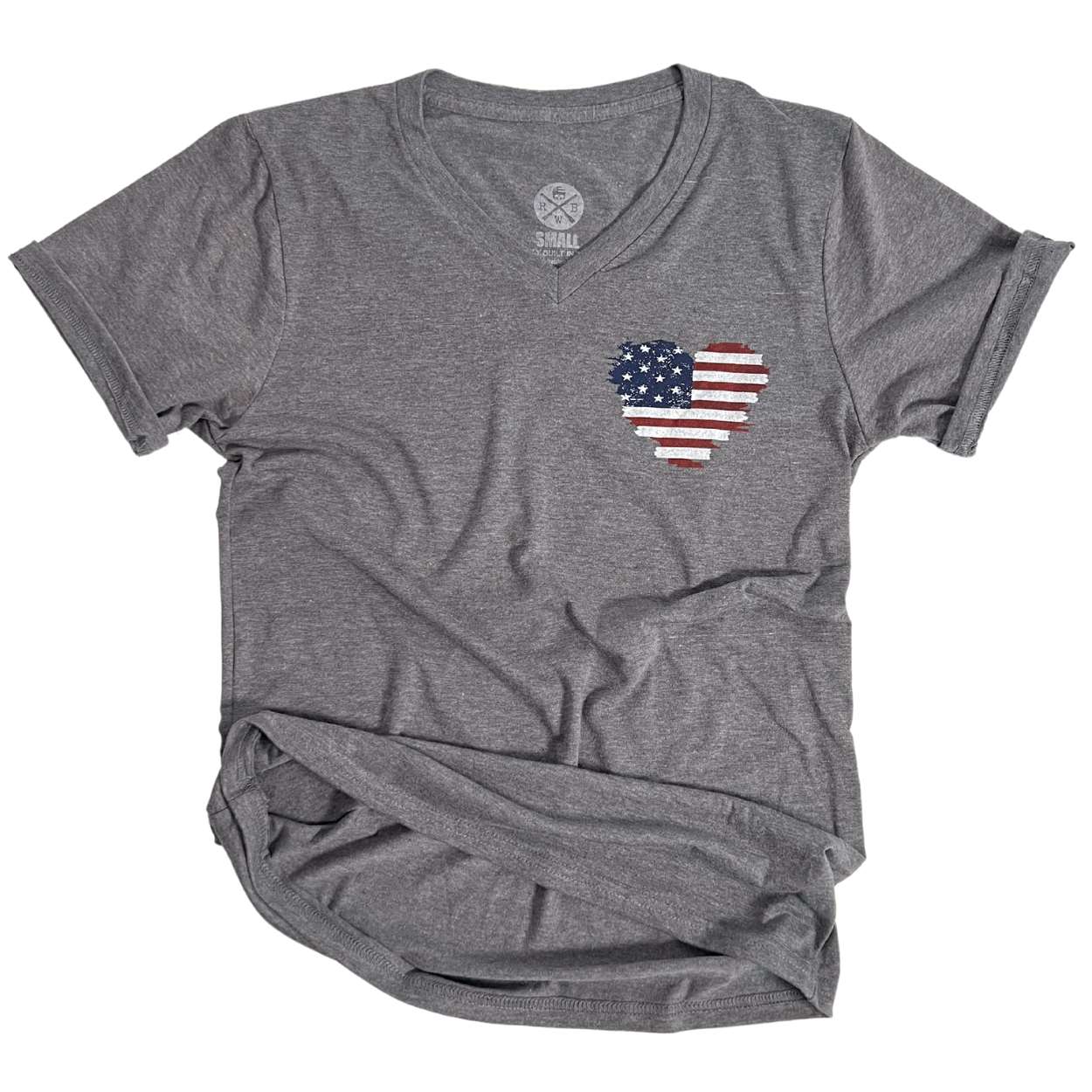Women's Heart of America Patriotic V-Neck Shirt