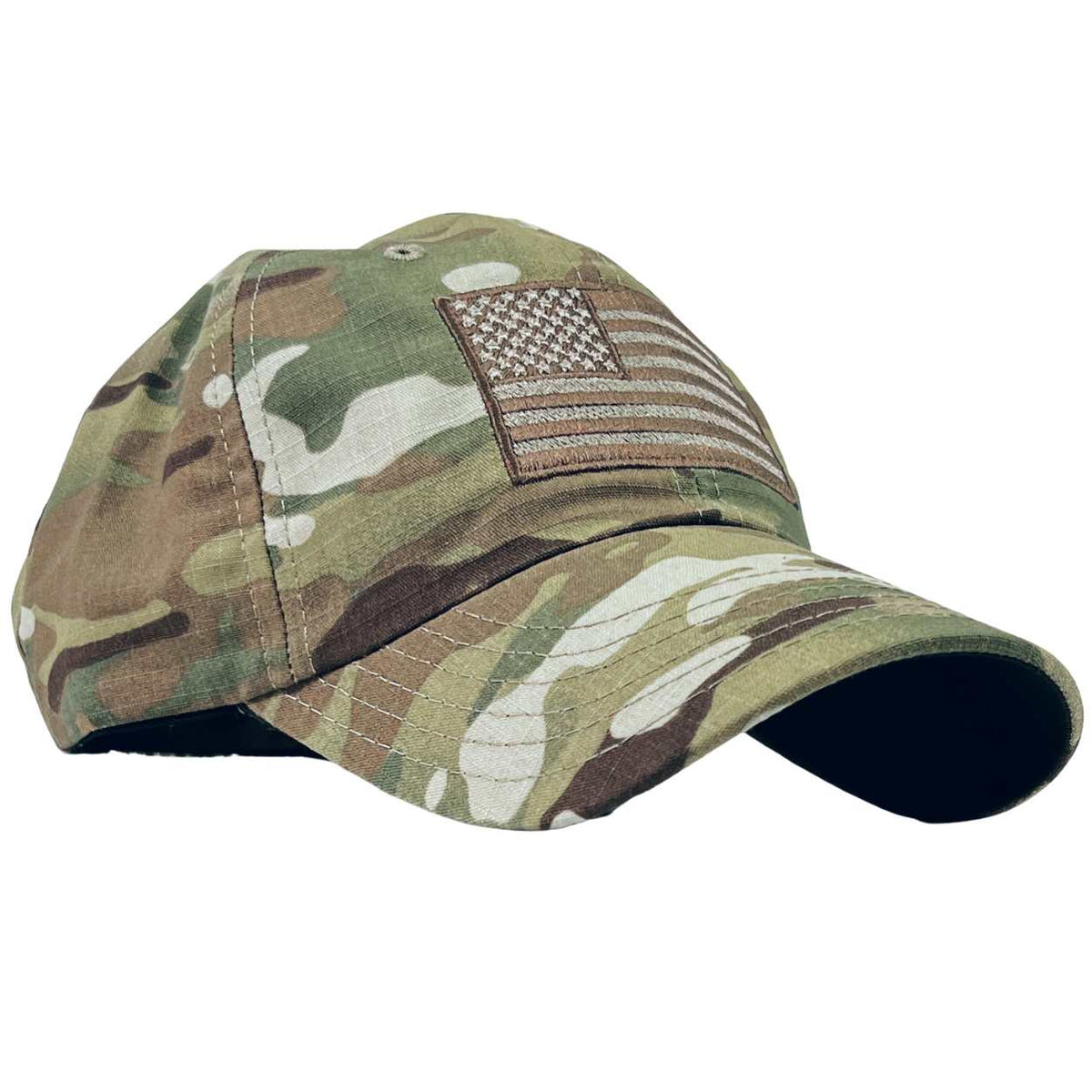 Patriotic US Army Veteran Hat USA Made Flag Veteran Emblem Camouflage Cap Hat I Am A Veteran - U.S. Flag Hat | Hats VetFriends main image 3
