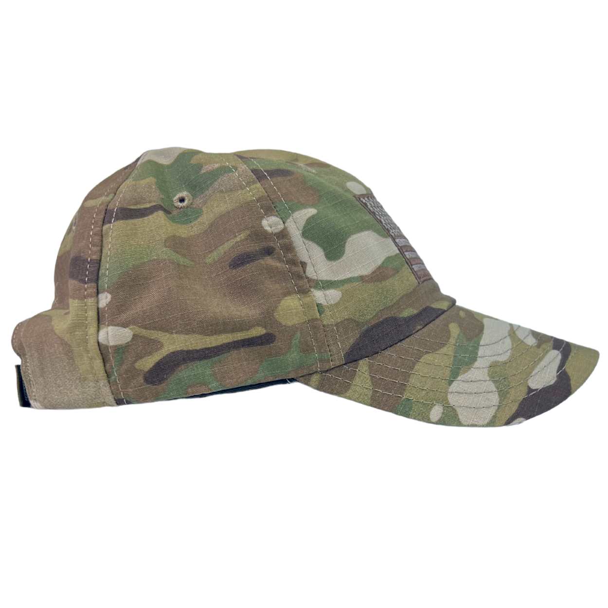 American Flag Multicam Range Hat - Side
