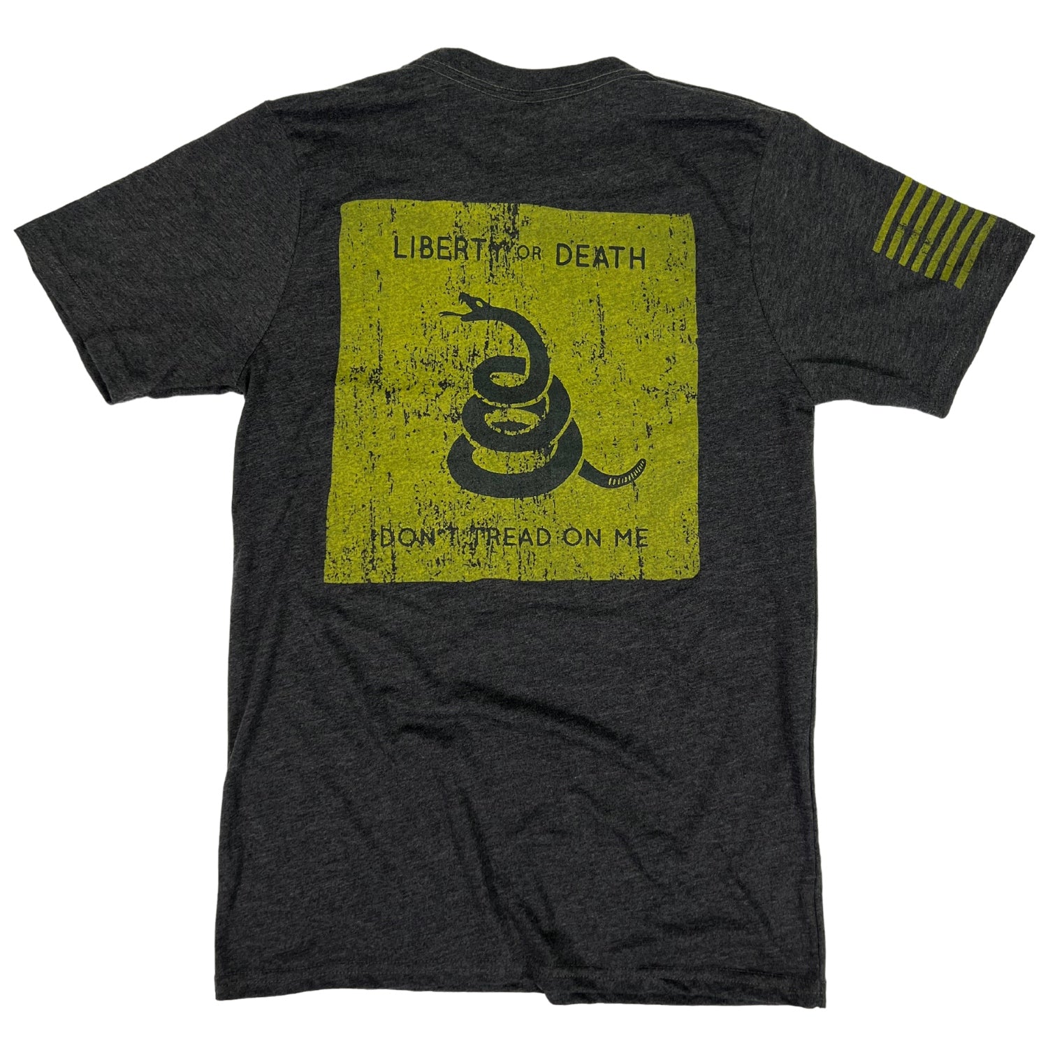 T-shirt Gadsden Coastal Biker Homme Don't Tread On Me Vert XL 100% Coton
