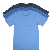 Basic T Shirt Shades Of Blue Pack | Made In USA