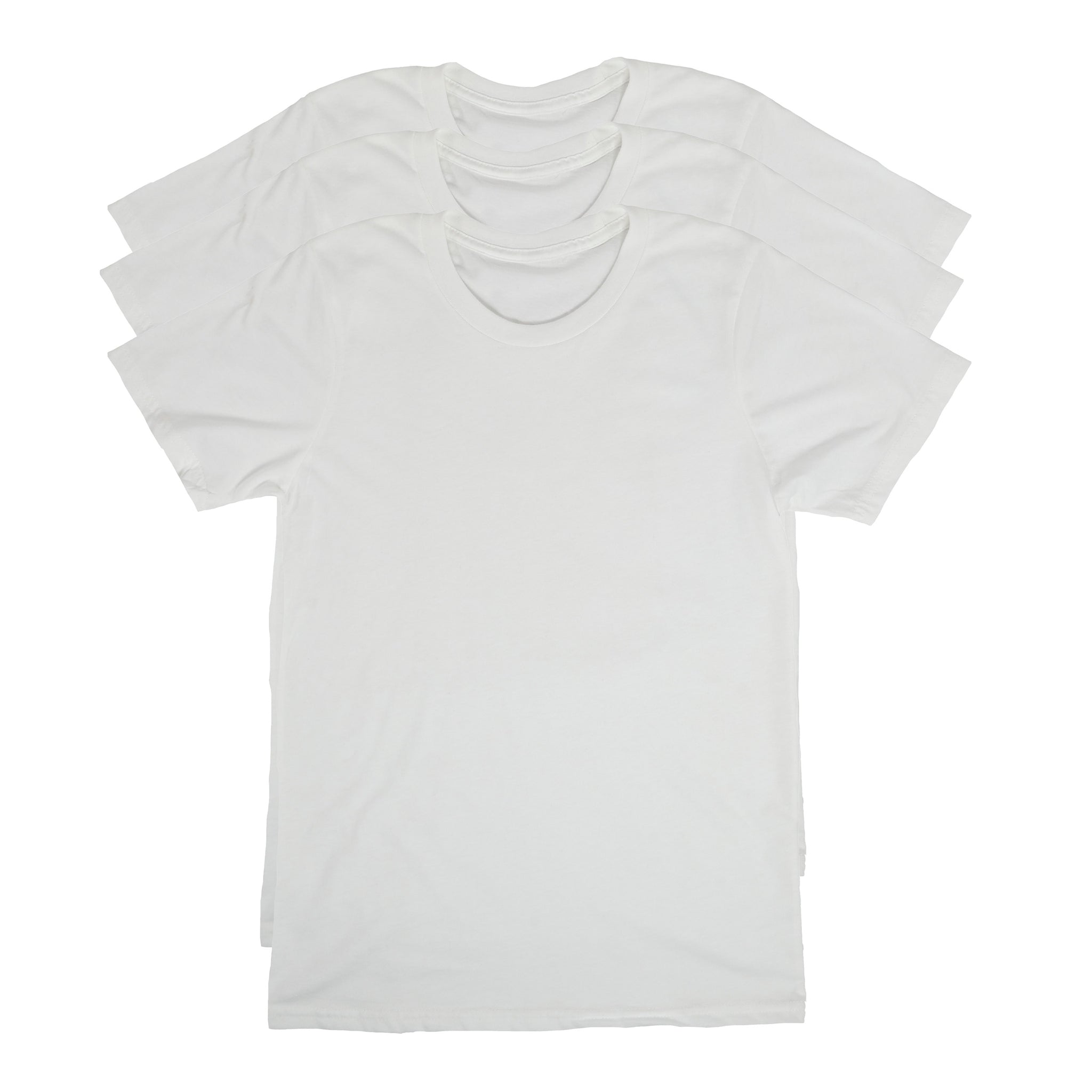 Wholesale 50 Plain White T Shirts Basic All-White Blank T-Shirt