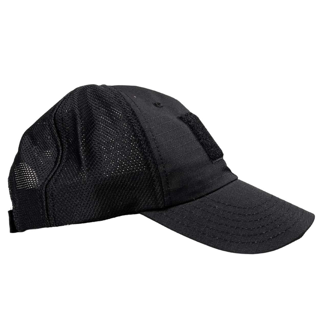 Mesh Back Black Velcro Patch Range Hat - Made in USA
