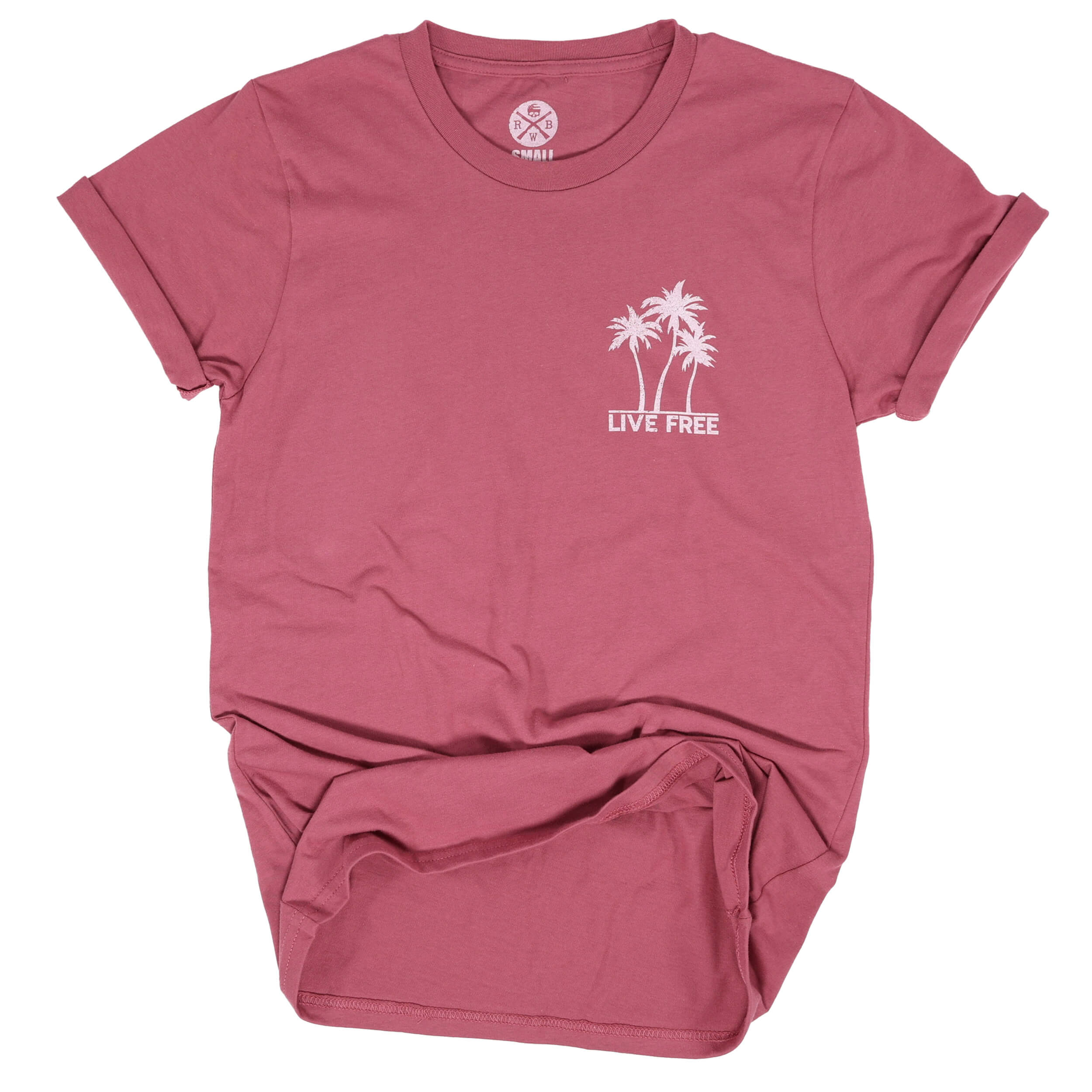 Women's Live Free Palm Tree T-Shirt | Made in USA