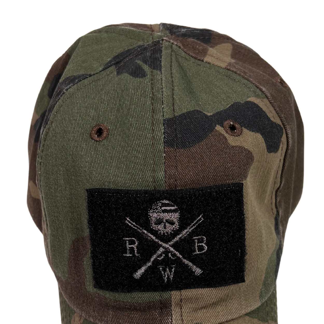 Vintage Woodland Camo Range Hat - Top