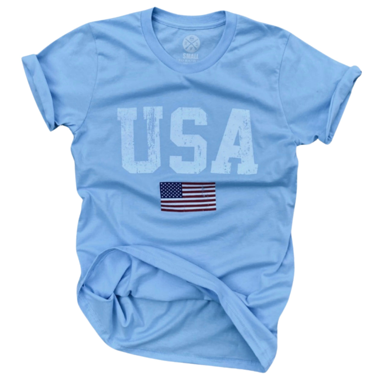 Women's USA Patriotic American Flag T Shirt