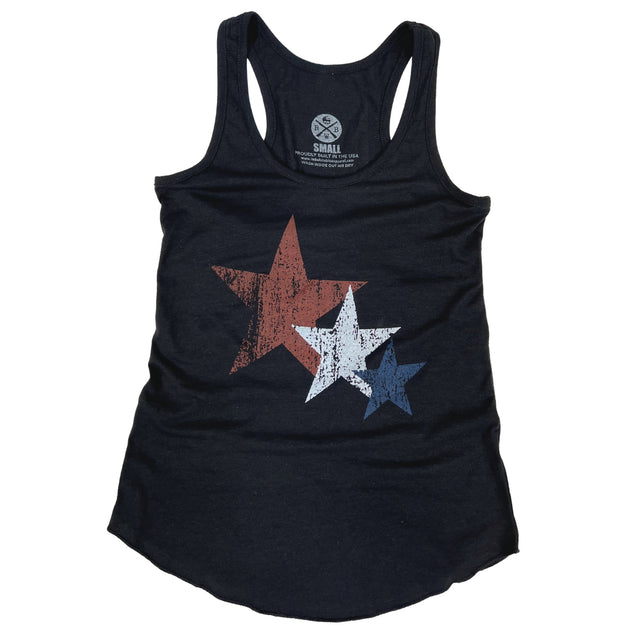  US Bass Fishing Flag Tank Top for Women Casual Round