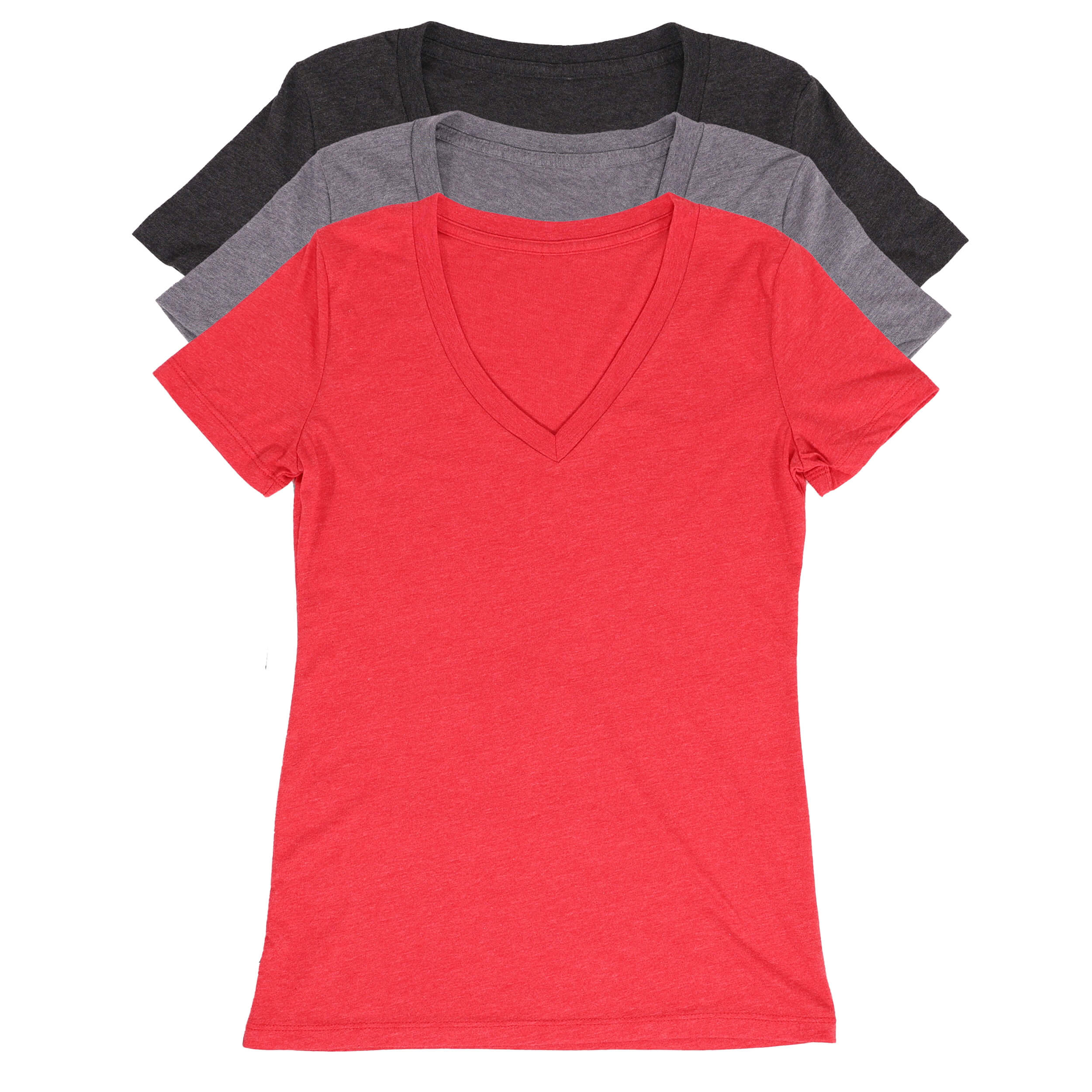 Women's V-Neck T-Shirt Three-Pack