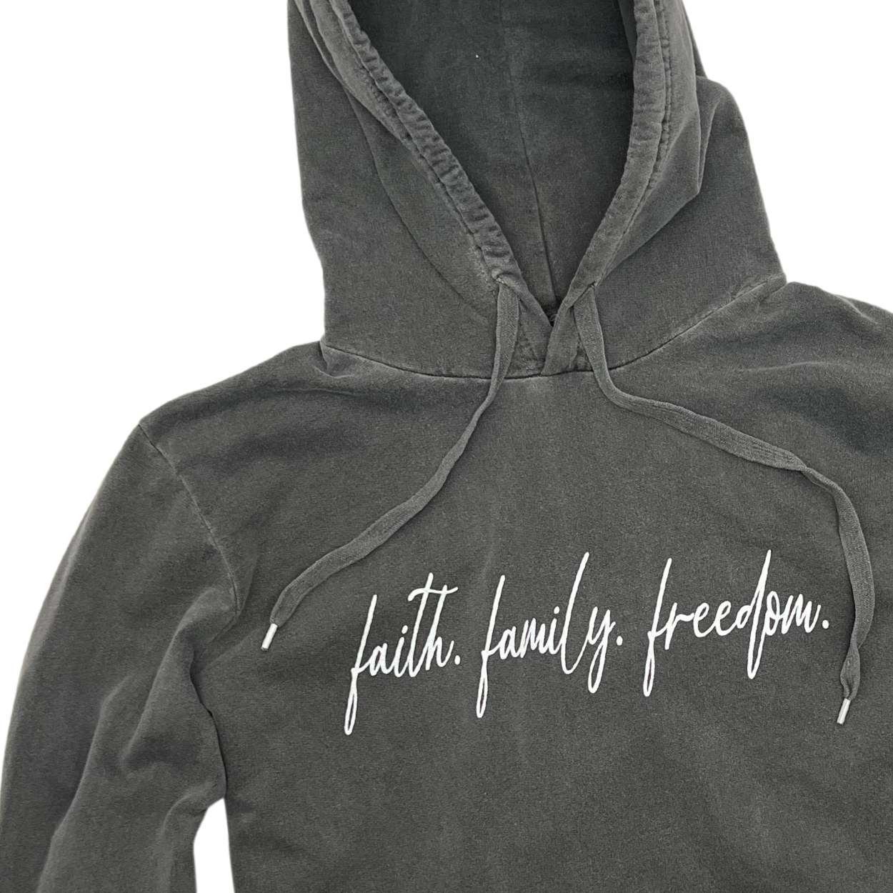 Women's Cotton Faith, Family, Freedom Hoodie