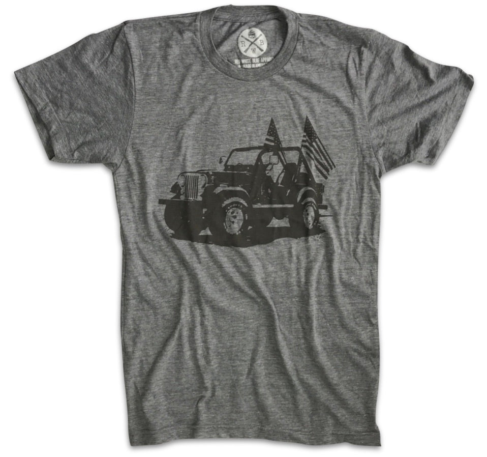 Men's Classic American CJ-7 Tri-Blend T-Shirt (Heather Gray)