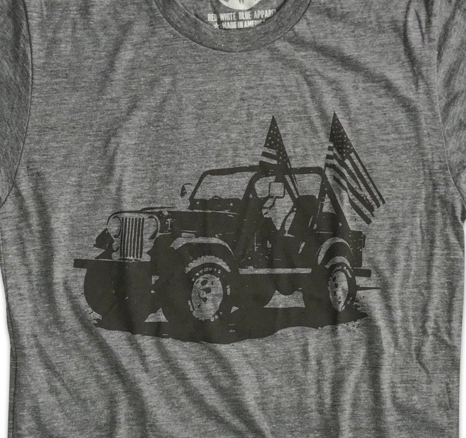 Men's Classic American CJ-7 Tri-Blend T-Shirt (Heather Gray)