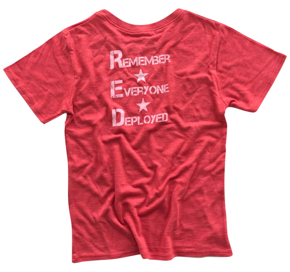 RWB KIDS Red Friday Support Operation Homefront (Heather Red)
