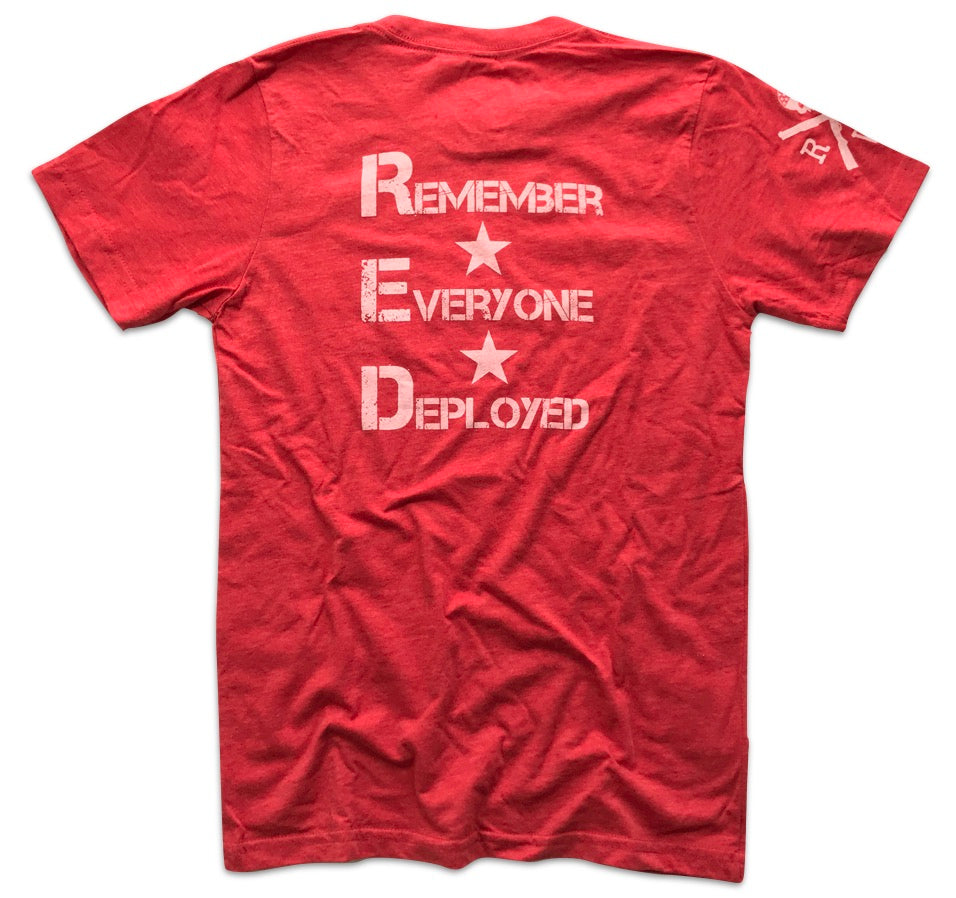 Men's Red Friday Support Operation Homefront (Heather Red) - Made in USA