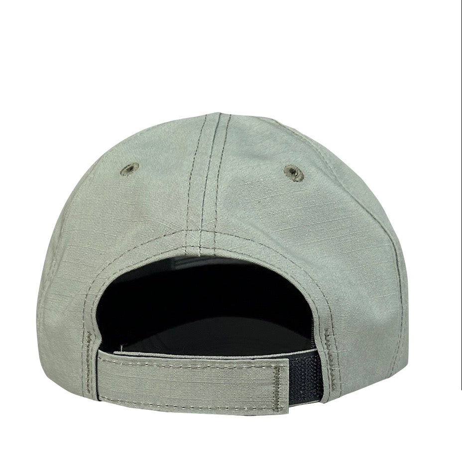 American Flag Foliage Green Full Fabric Ripstop Range Hat - Back View