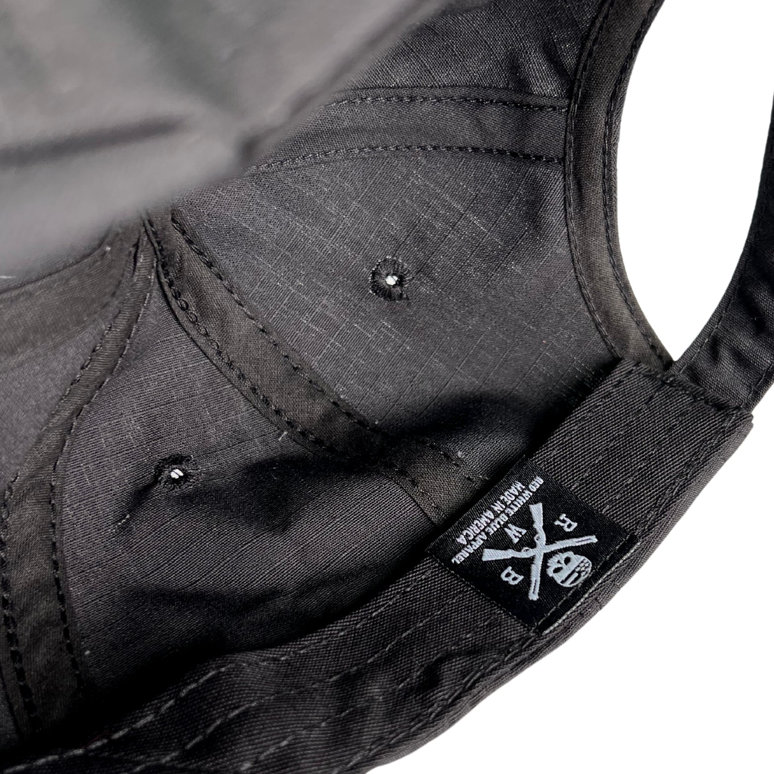 Blank Full Fabric Black Ripstop Range Hat