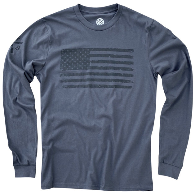 American Flag Chief Pride Long Sleeve T-Shirt