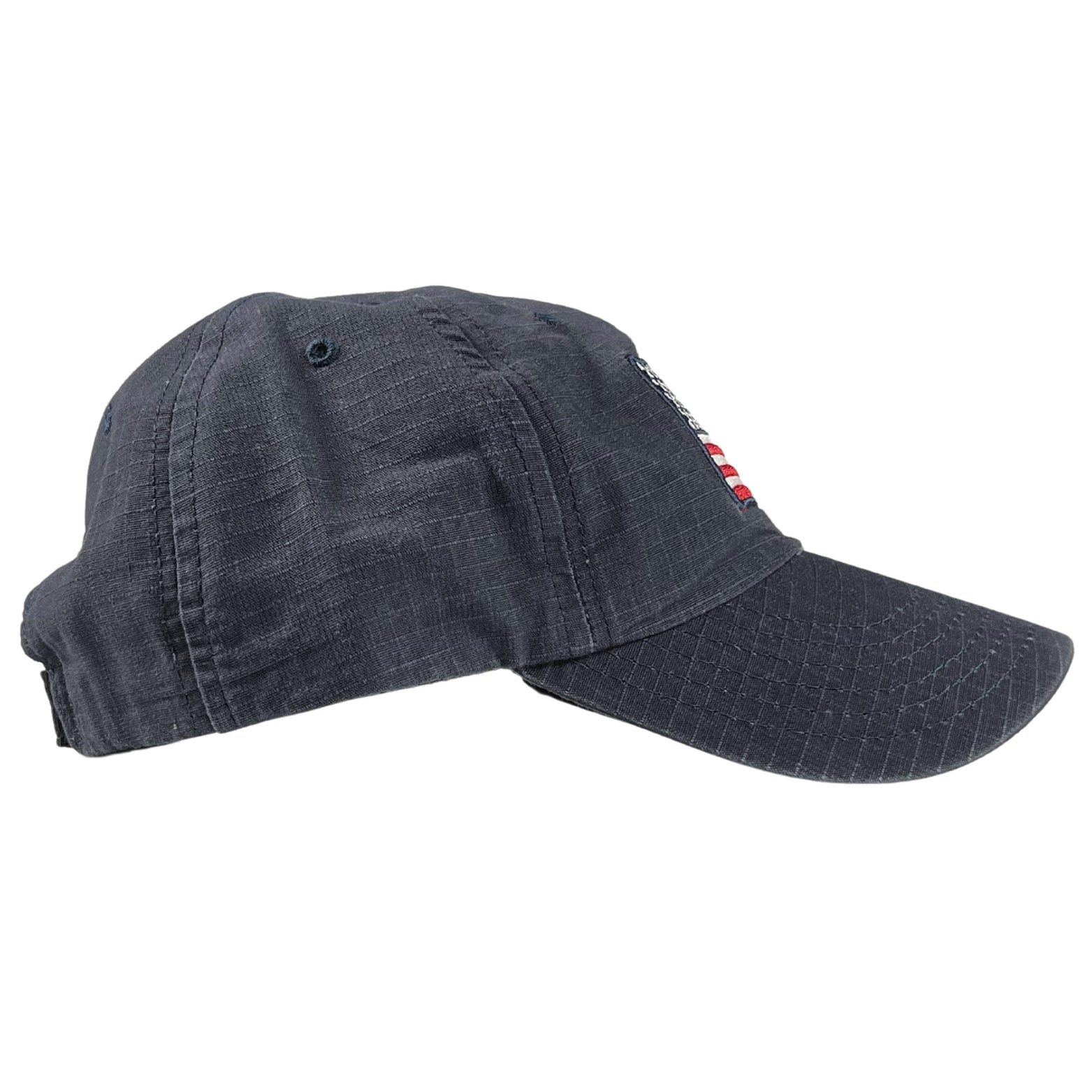 American Flag Navy Full Fabric Ripstop Range Hat - Side