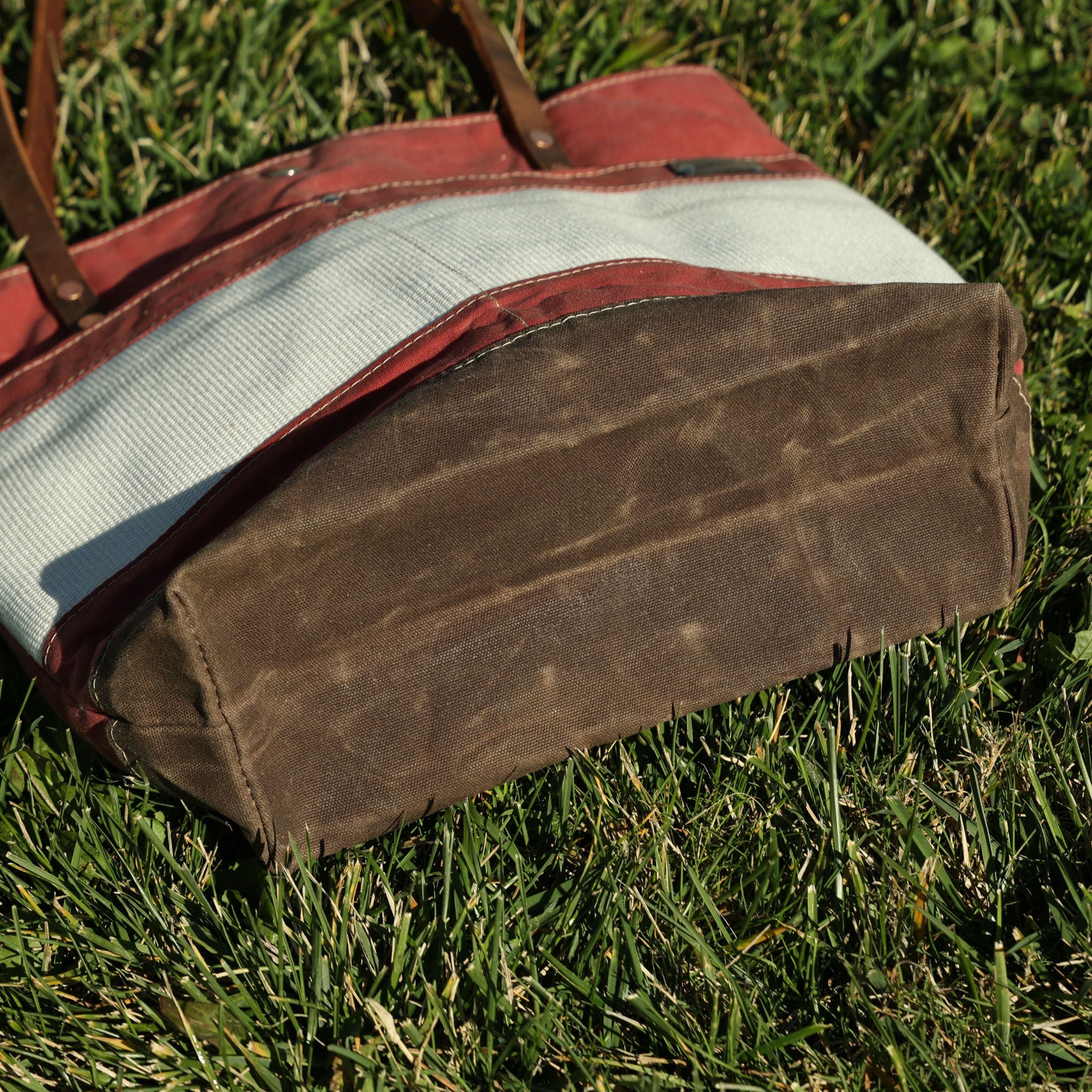 Large Nautical Red Patriotic Handbag - Made in USA Burn Bags