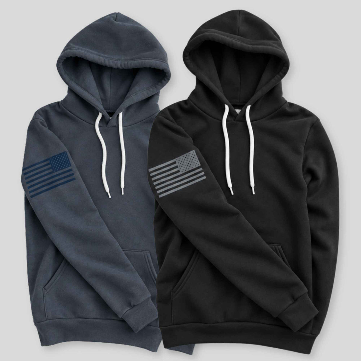 American Flag Hooded Sweatshirt | 2 Pack Darks