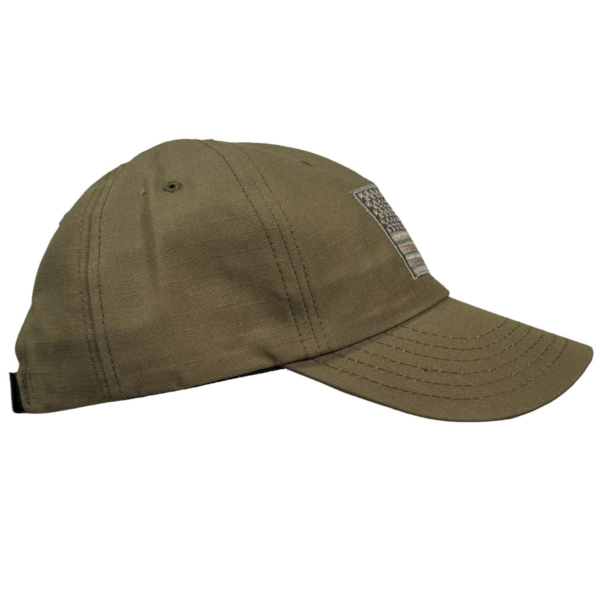 American Flag Hat | Made In USA | Ranger Green | No Button Low Profile