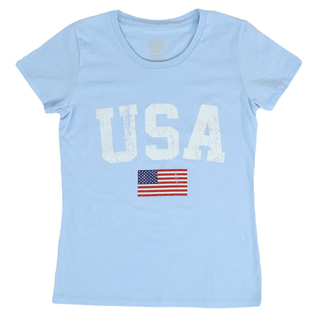 Women's Classic USA Fitted T-Shirt Made in America