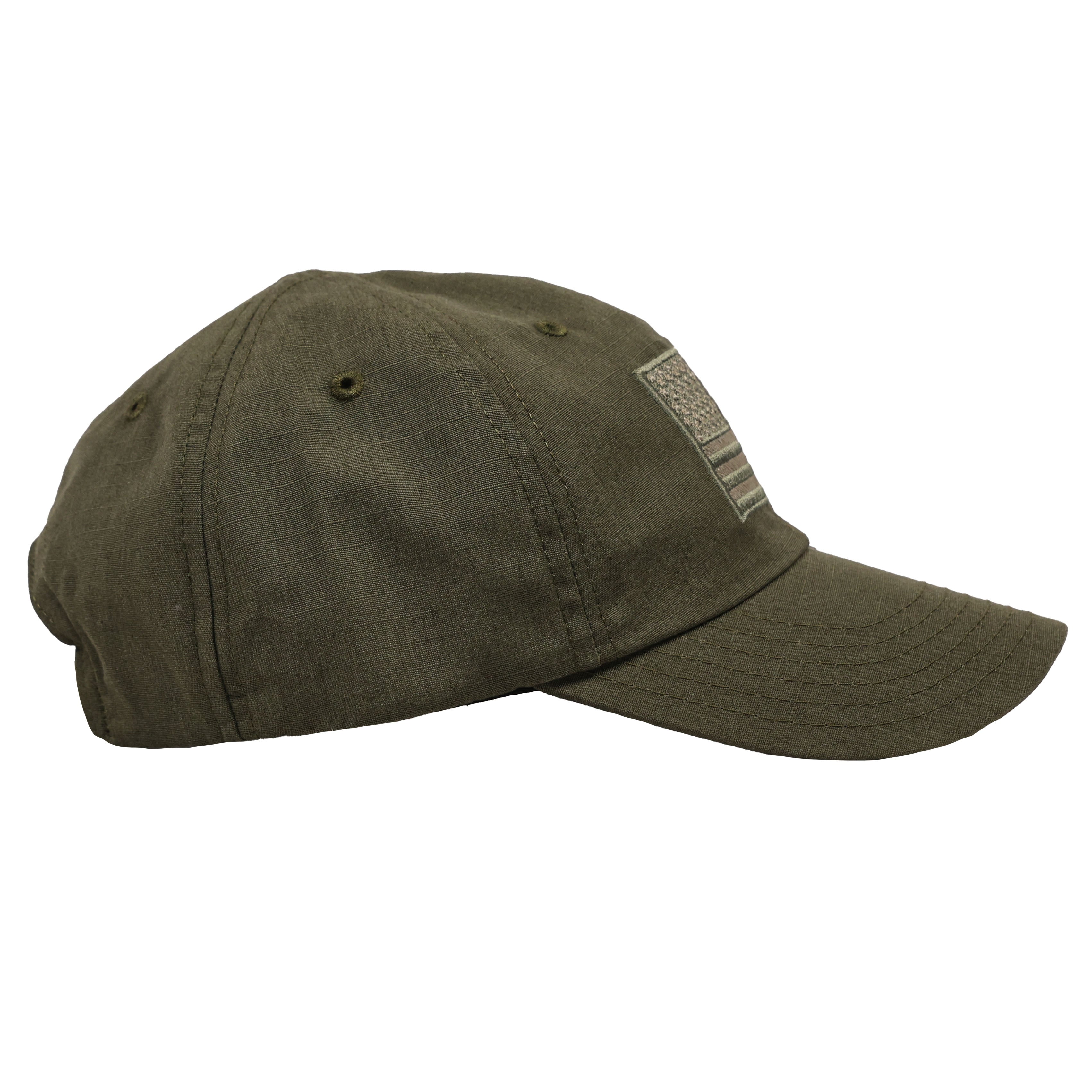 American Flag Ranger Green Full Fabric Ripstop Range Hat